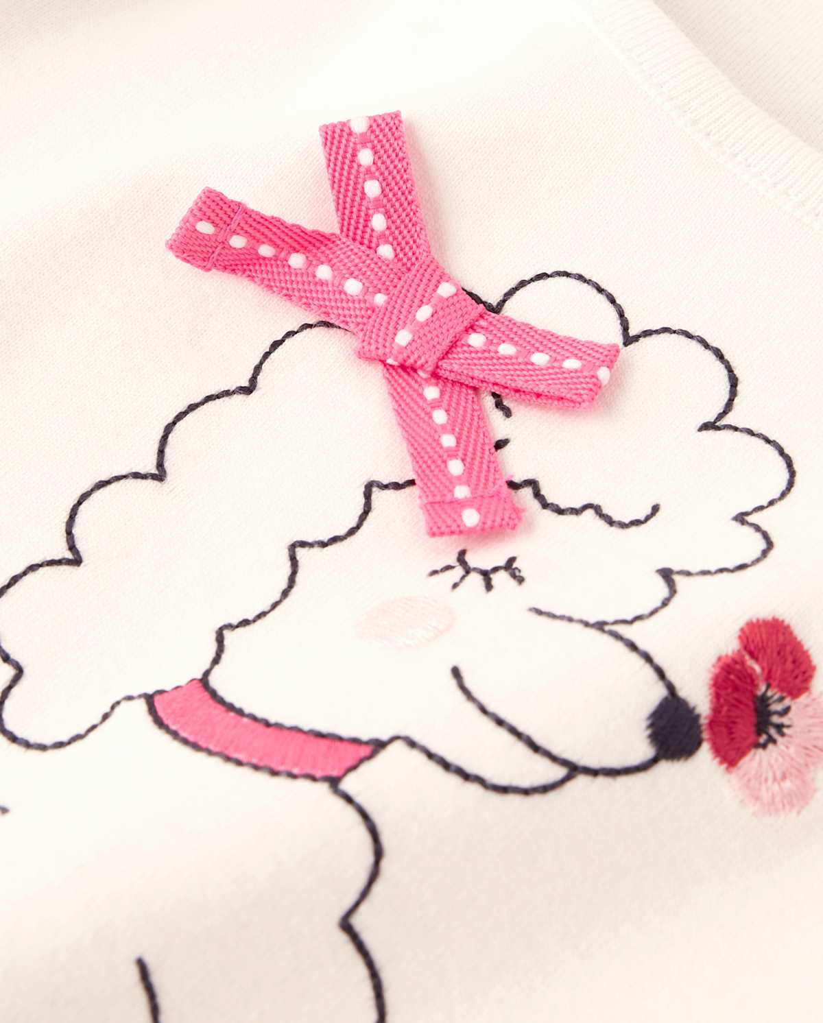 Gymboree Girls Puppy Top - Playful Poppies