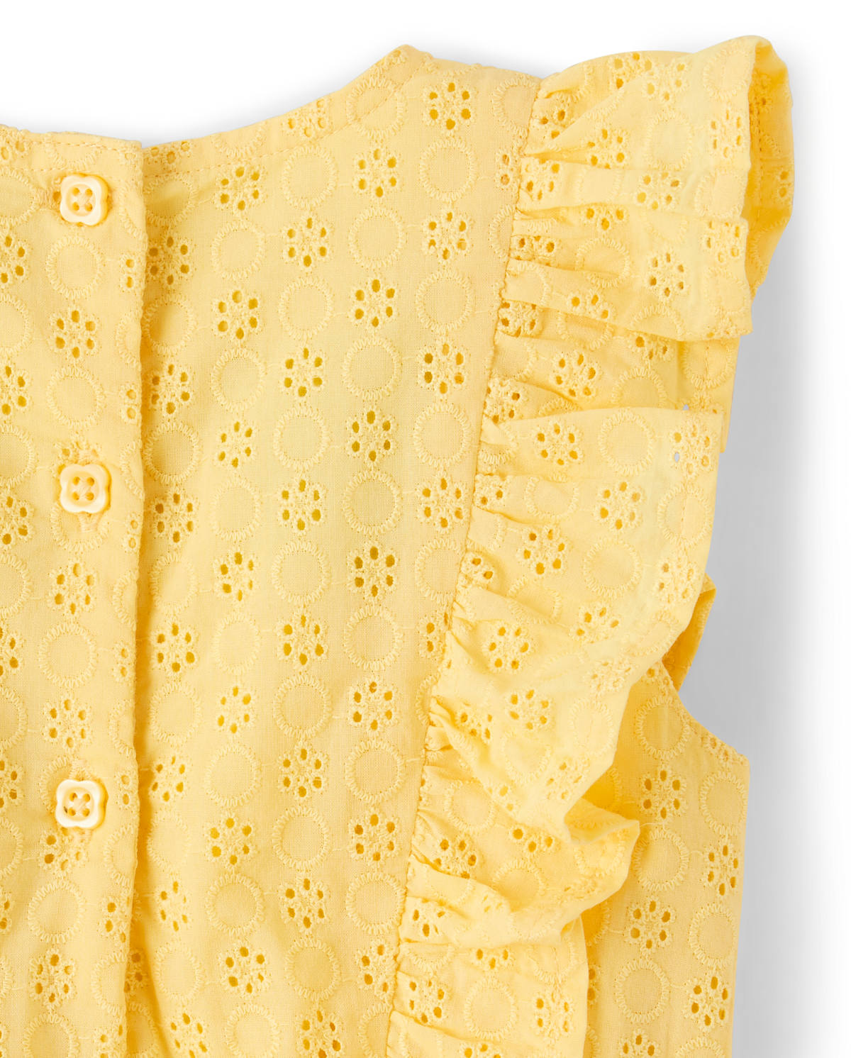 Gymboree Girls Eyelet Romper - Pocketful Of Posies — фото 3