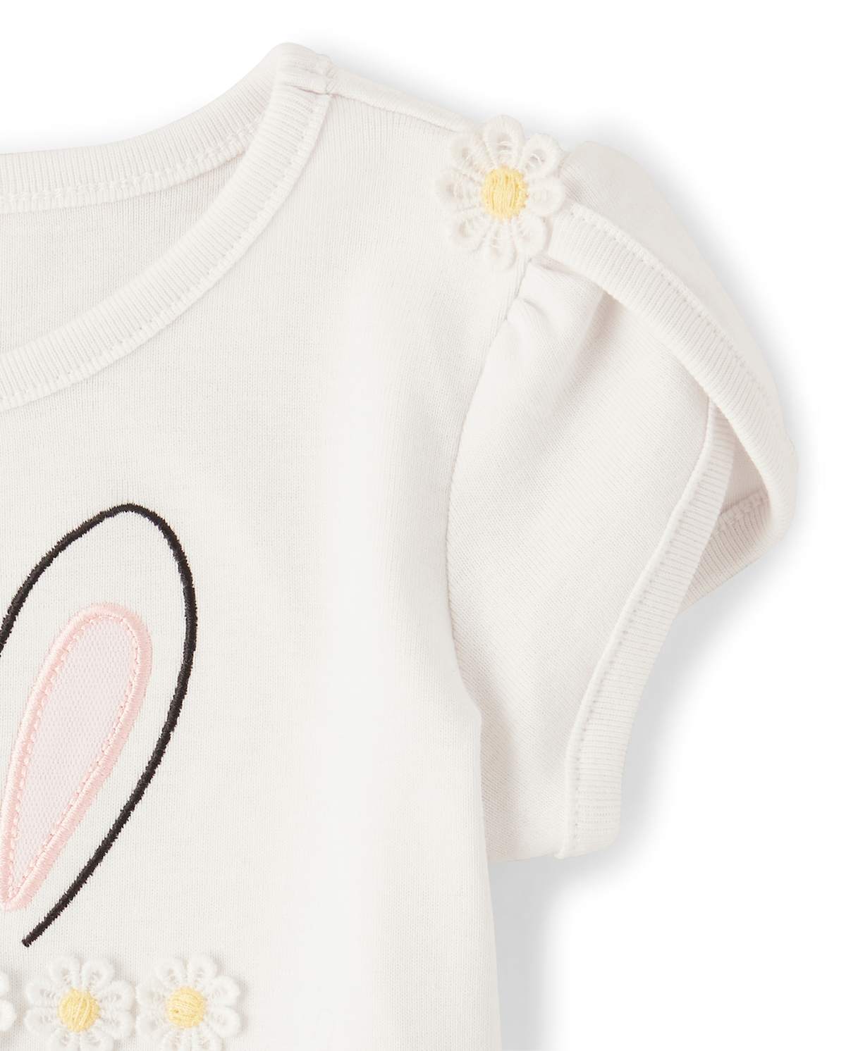 Gymboree Girls Embroidered Bunny Top - Spring Jubilee