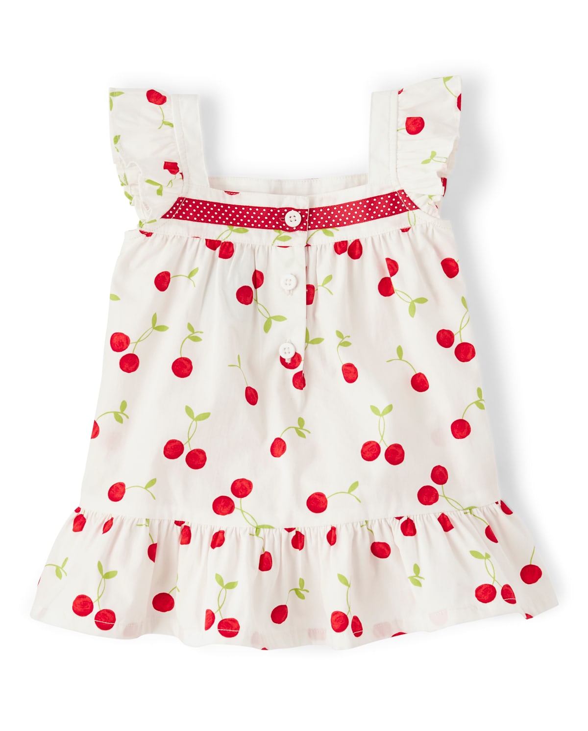 Gymboree Girls Ruffle Top - Very Cherry — фото 2