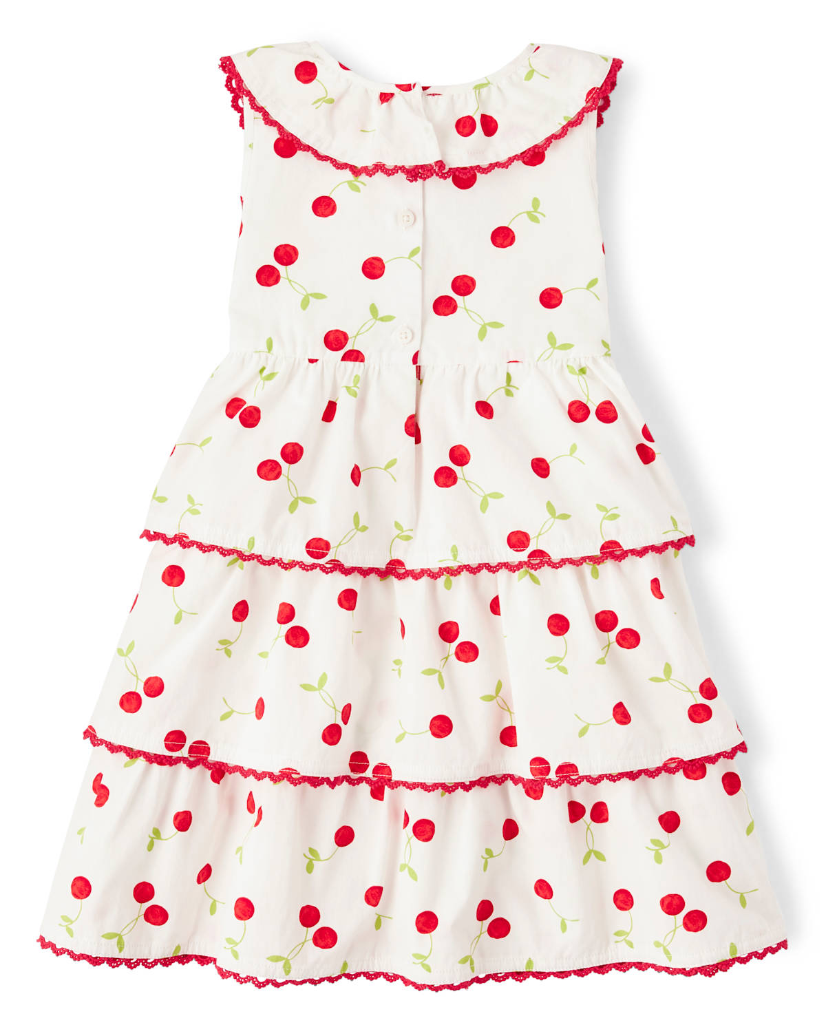 Детские платья Gymboree Girls Cherry Tiered Dress - Very Cherry — фото 3