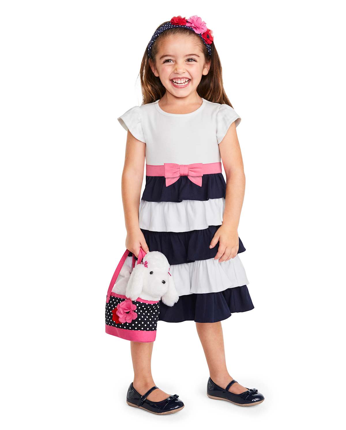 Детские платья Gymboree Girls Ruffle Tiered Dress - Playful Poppies