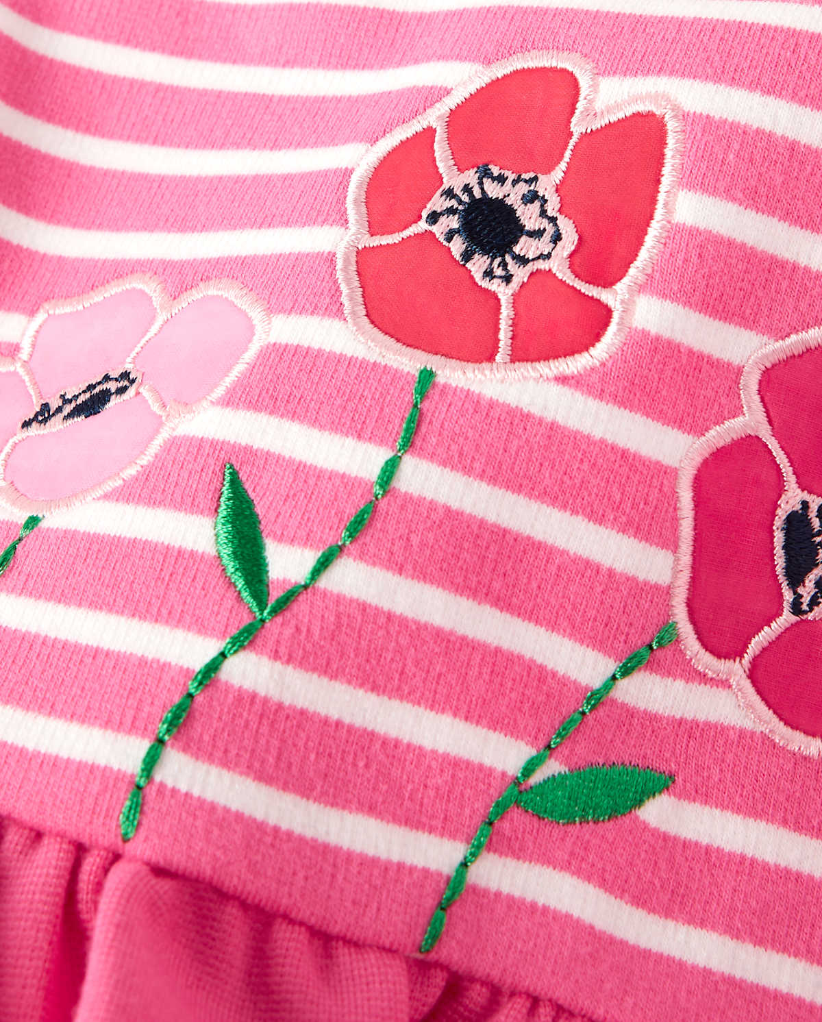 Детские платья Gymboree Girls Embroidered Striped Dress - Playful Poppies — фото 2