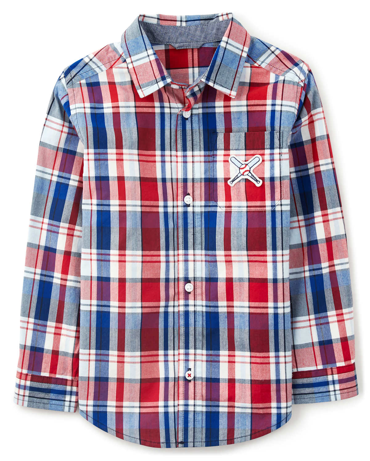 Детские рубашки Gymboree Boys Plaid Button Up Shirt - Opening Day