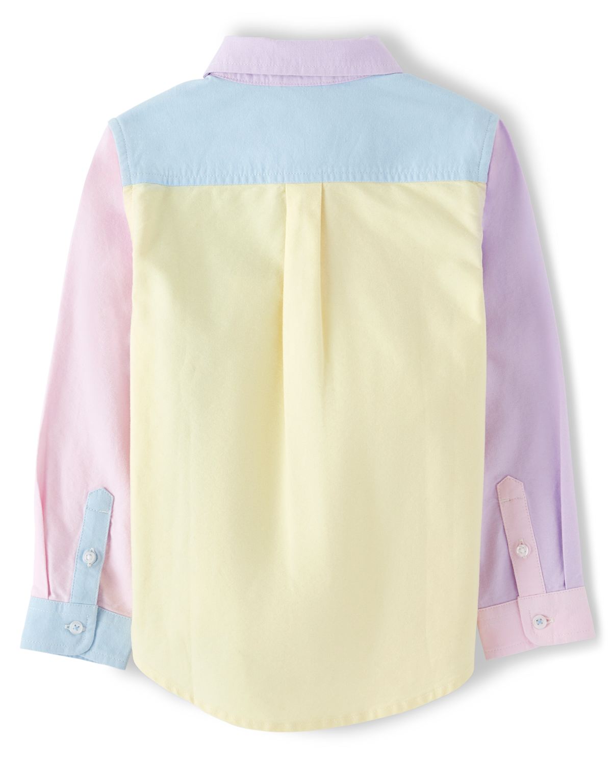 Детские рубашки Gymboree Boys Colorblock Oxford Button Up Shirt- Spring Jubilee — фото 2