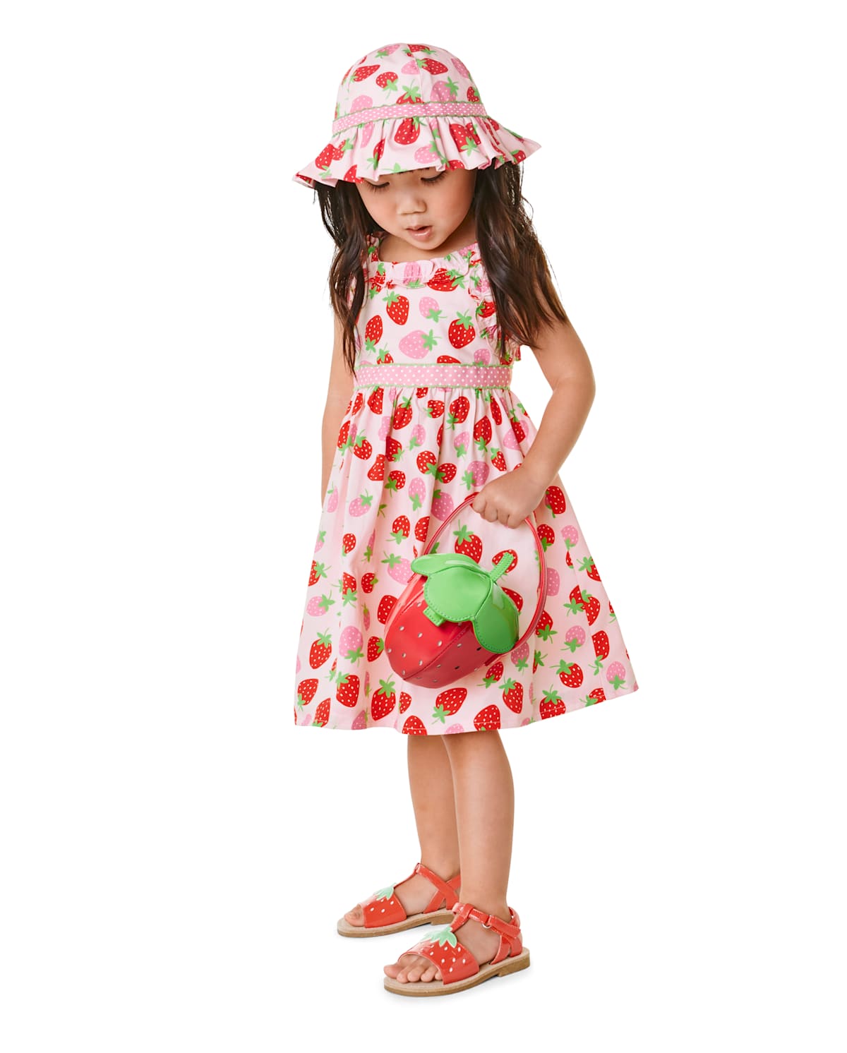 Детские платья Gymboree Girls Strawberry Ruffle Dress - Strawberry Patch