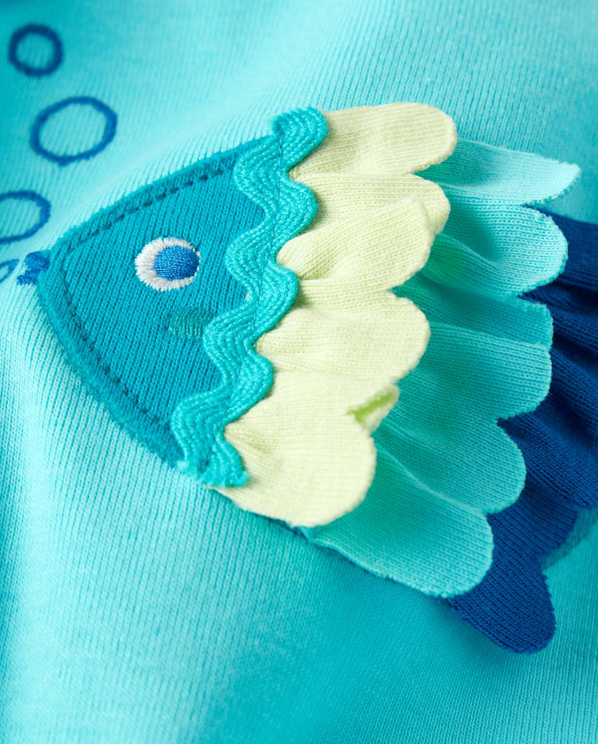 Детские топы Gymboree Girls Embroidered Fish Peplum Tank Top - Under The Sea