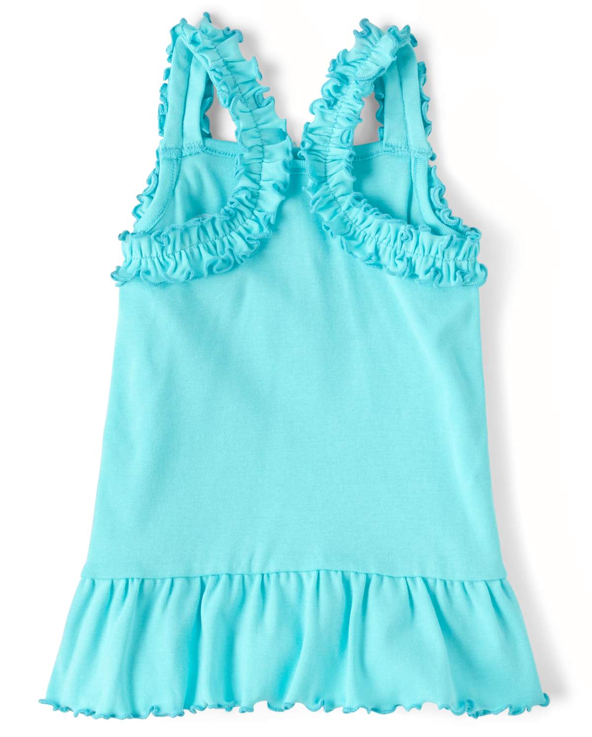 Детские топы Gymboree Girls Embroidered Fish Peplum Tank Top - Under The Sea — фото 2