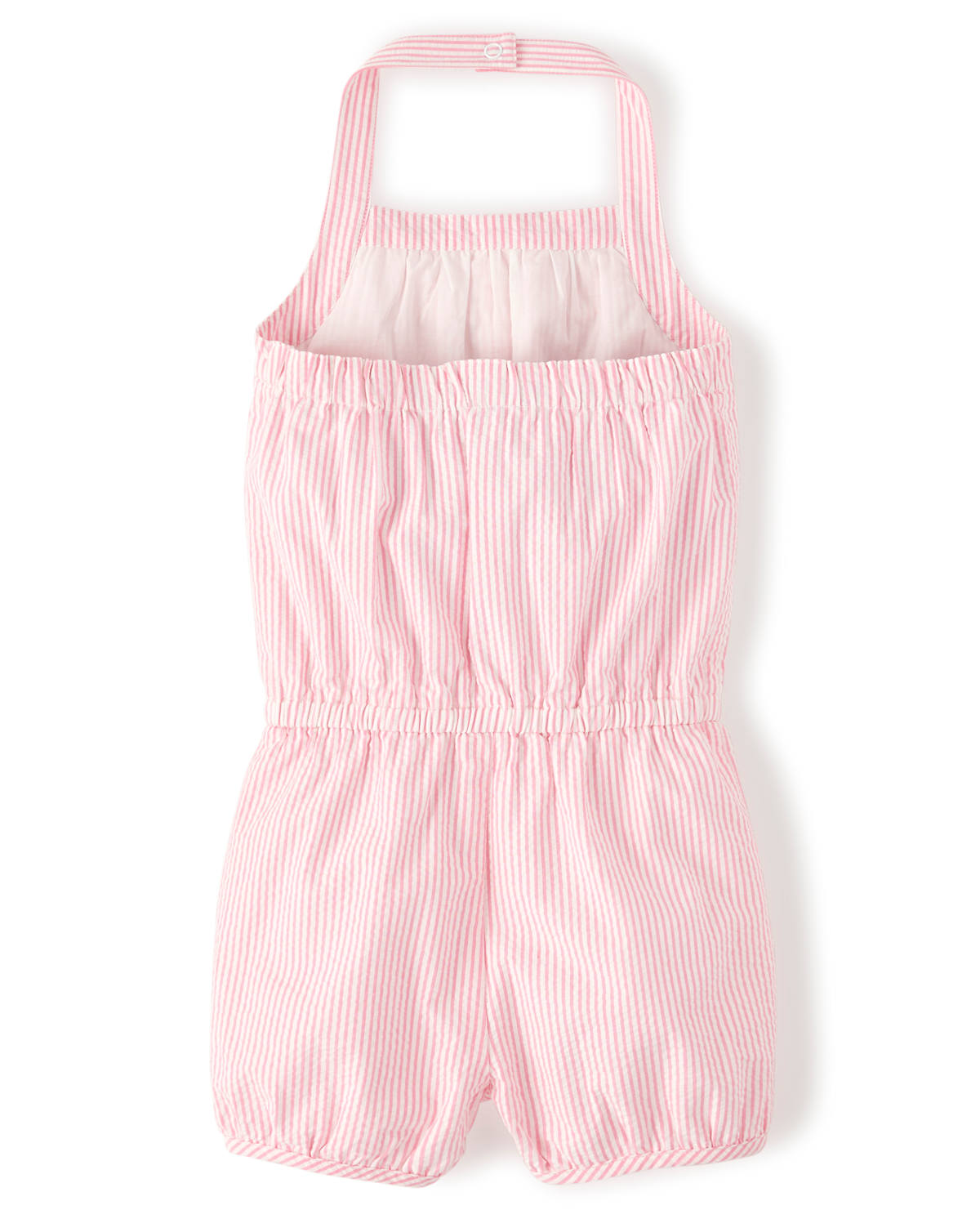 Gymboree Girls Applique Seersucker Halter Romper - Strawberry Patch — фото 3