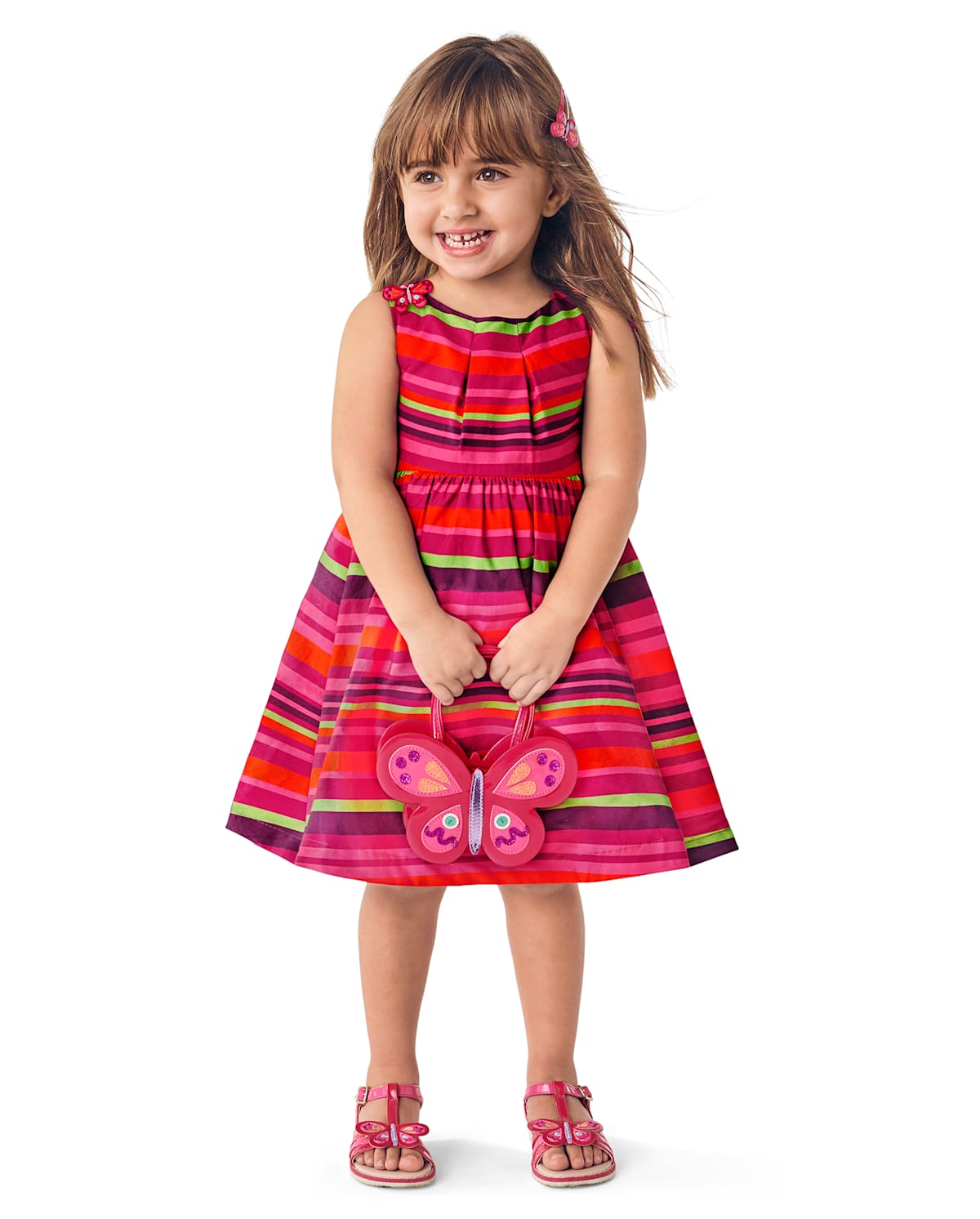 Детские платья Gymboree Girls Striped Dress - Summer Safari