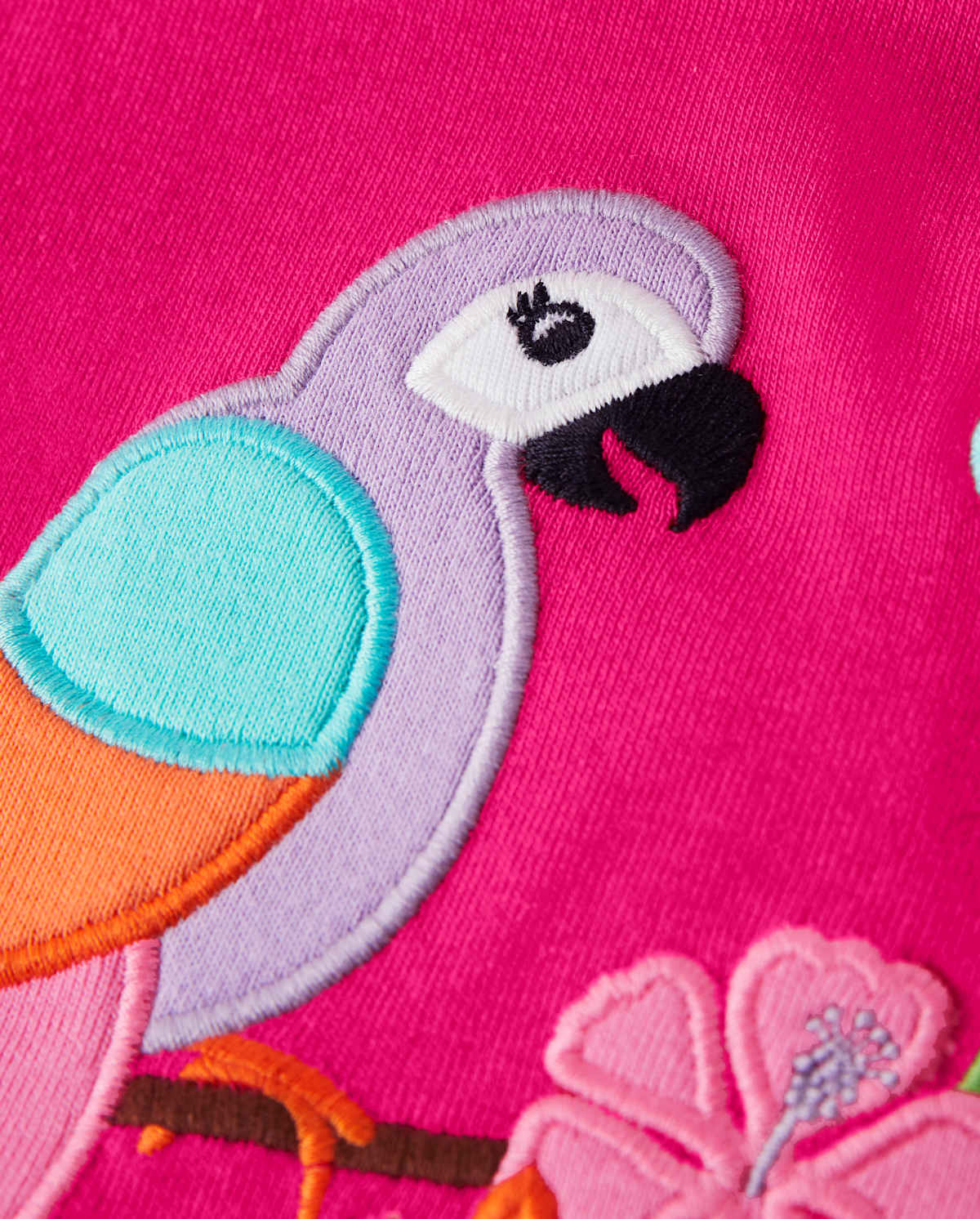 Детские топы Gymboree Girls Applique Parrot Ruffle Top - Summer Safari