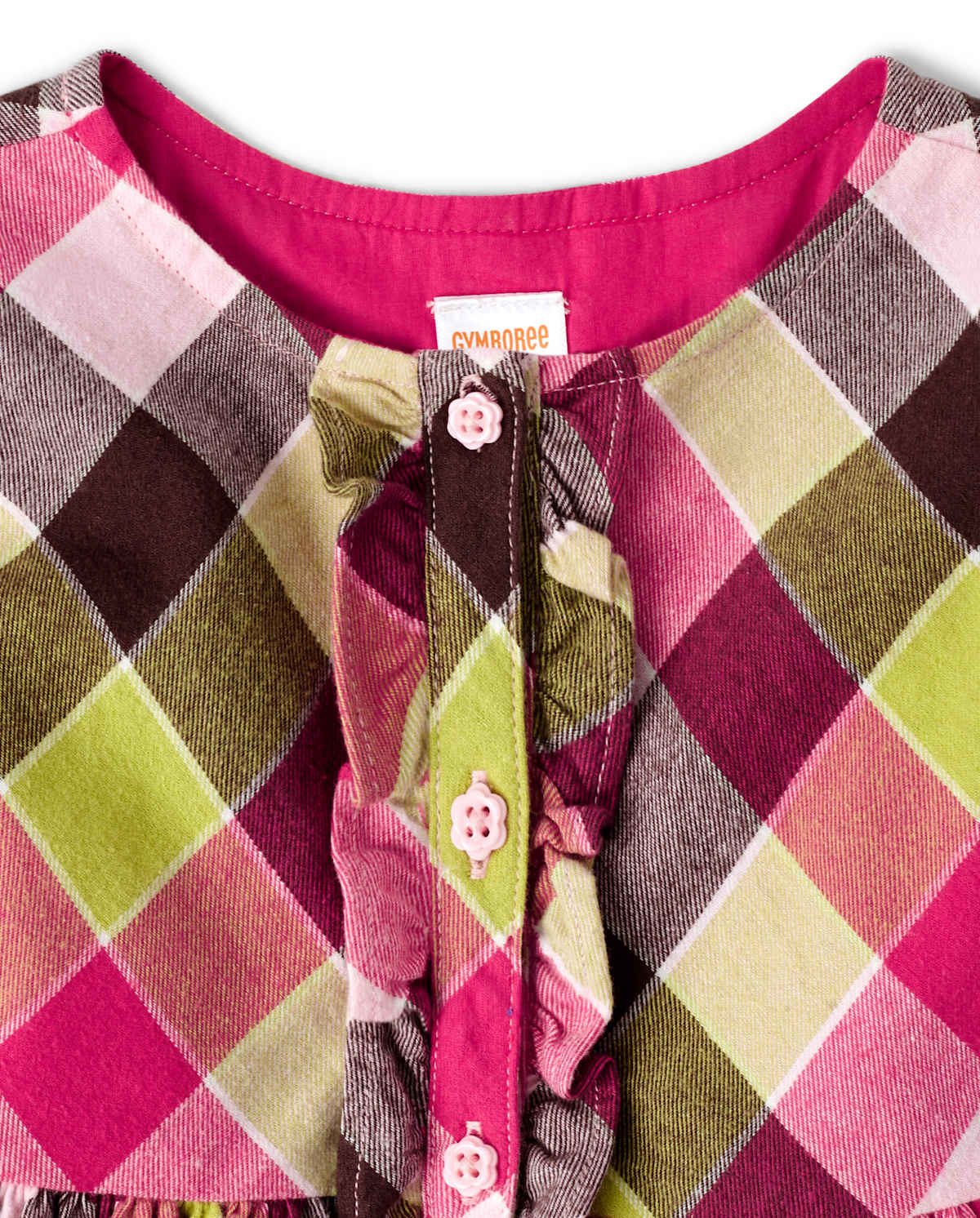 Детские платья Gymboree Girls Plaid Ruffle Dress - Pony Club — фото 2