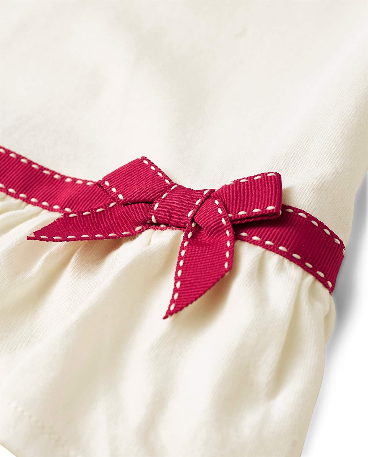 Gymboree Girls Bow Tiered Top - Preppy Puppy