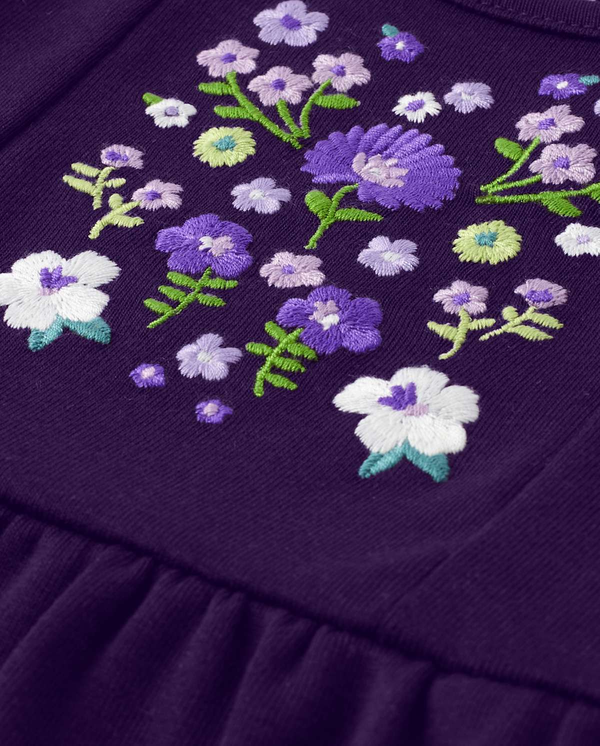 Детские топы Gymboree Girls Embroidered Violet Top - Whooo's Cute