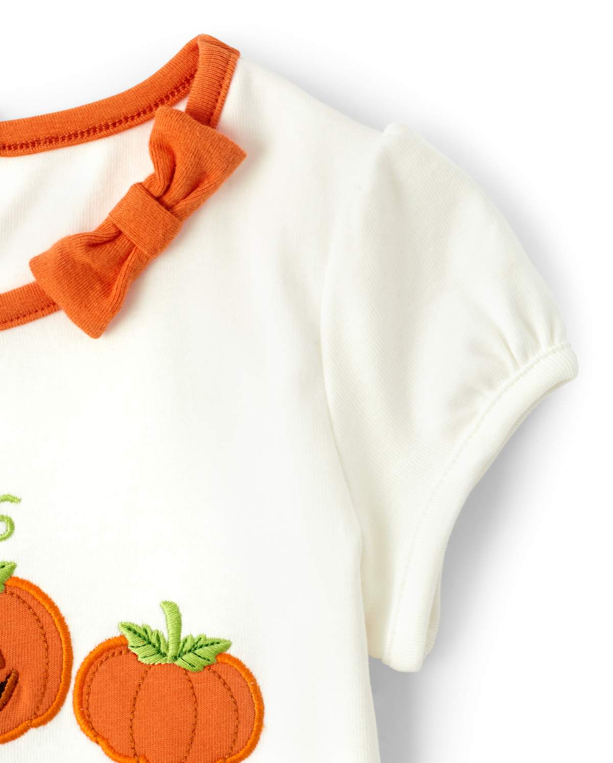 Детские топы Gymboree Girls Embroidered Cat Top - Lil' Pumpkin — фото 2
