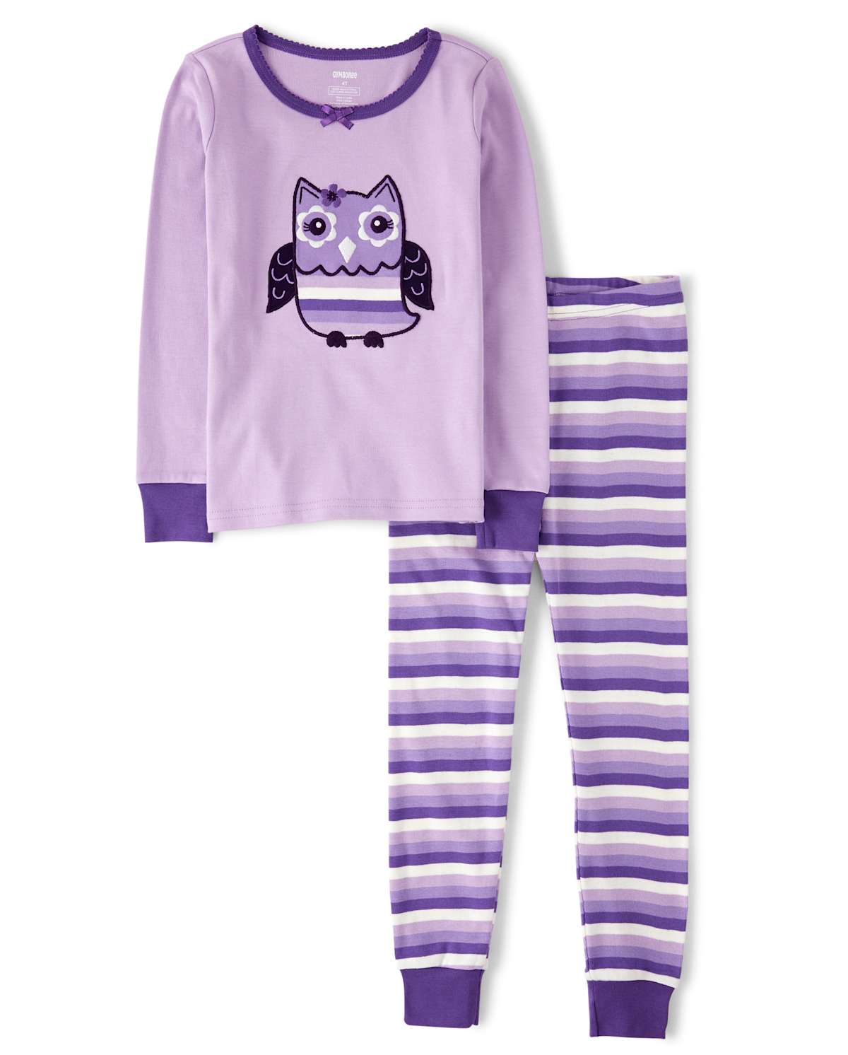Gymboree Girls Whooo's Cute Cotton 2-Piece Pajamas - Gymmies