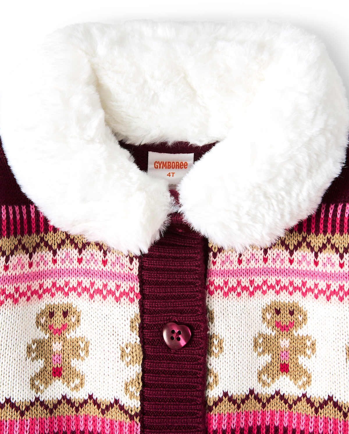 Детские кардиганы Gymboree Girls Gingerbread Fairisle Cardigan - Winter Wonderland — фото 2