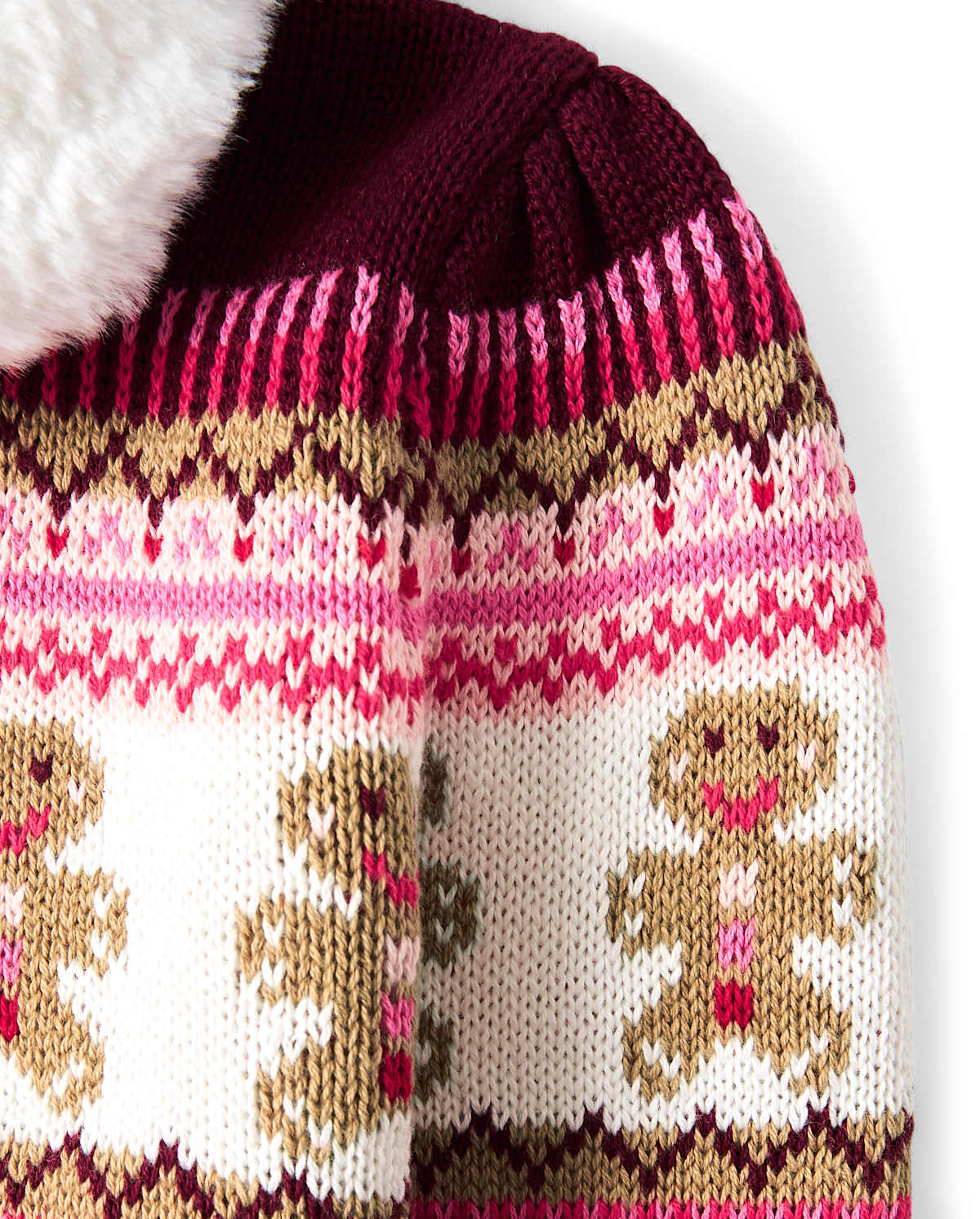 Детские кардиганы Gymboree Girls Gingerbread Fairisle Cardigan - Winter Wonderland — фото 3