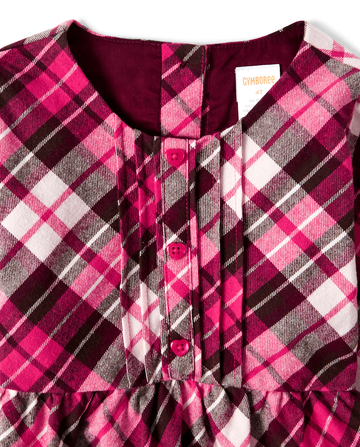 Детские топы Gymboree Girls Plaid Peasant Top - Winter Wonderland — фото 2