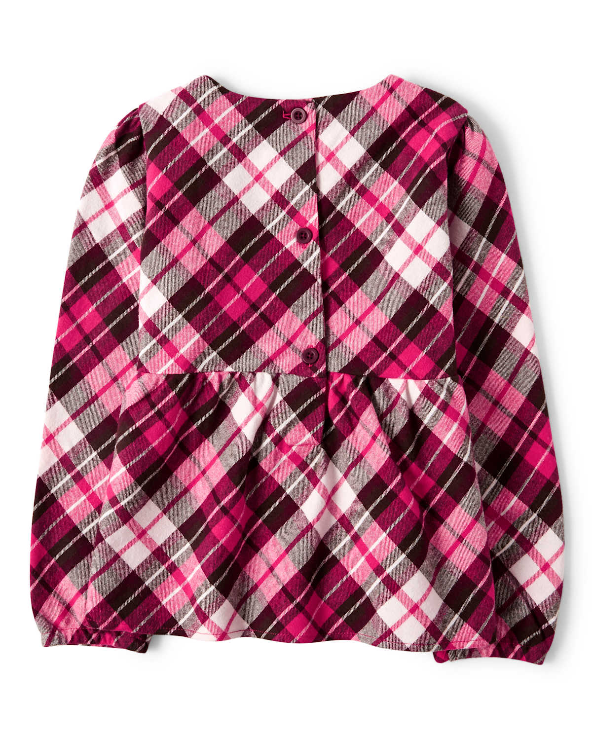 Детские топы Gymboree Girls Plaid Peasant Top - Winter Wonderland — фото 3