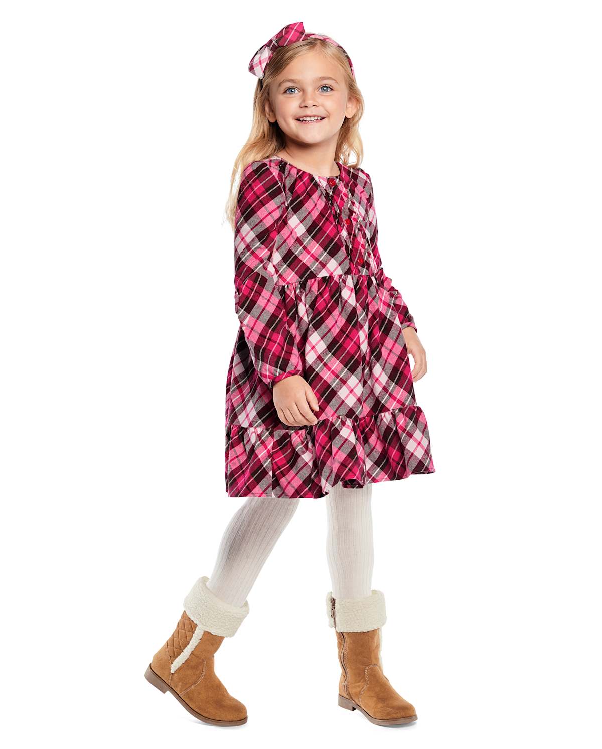 Детские платья Gymboree Girls Plaid Peasant Dress - Winter Wonderland