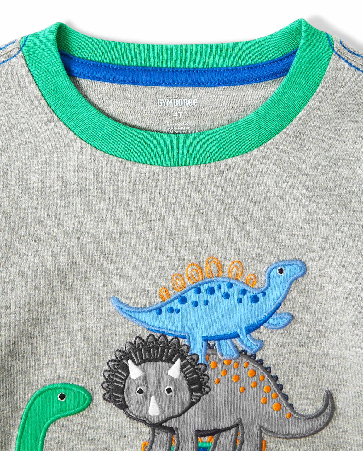 Детские топы Gymboree Boys Embroidered Top - Hello Dino — фото 2