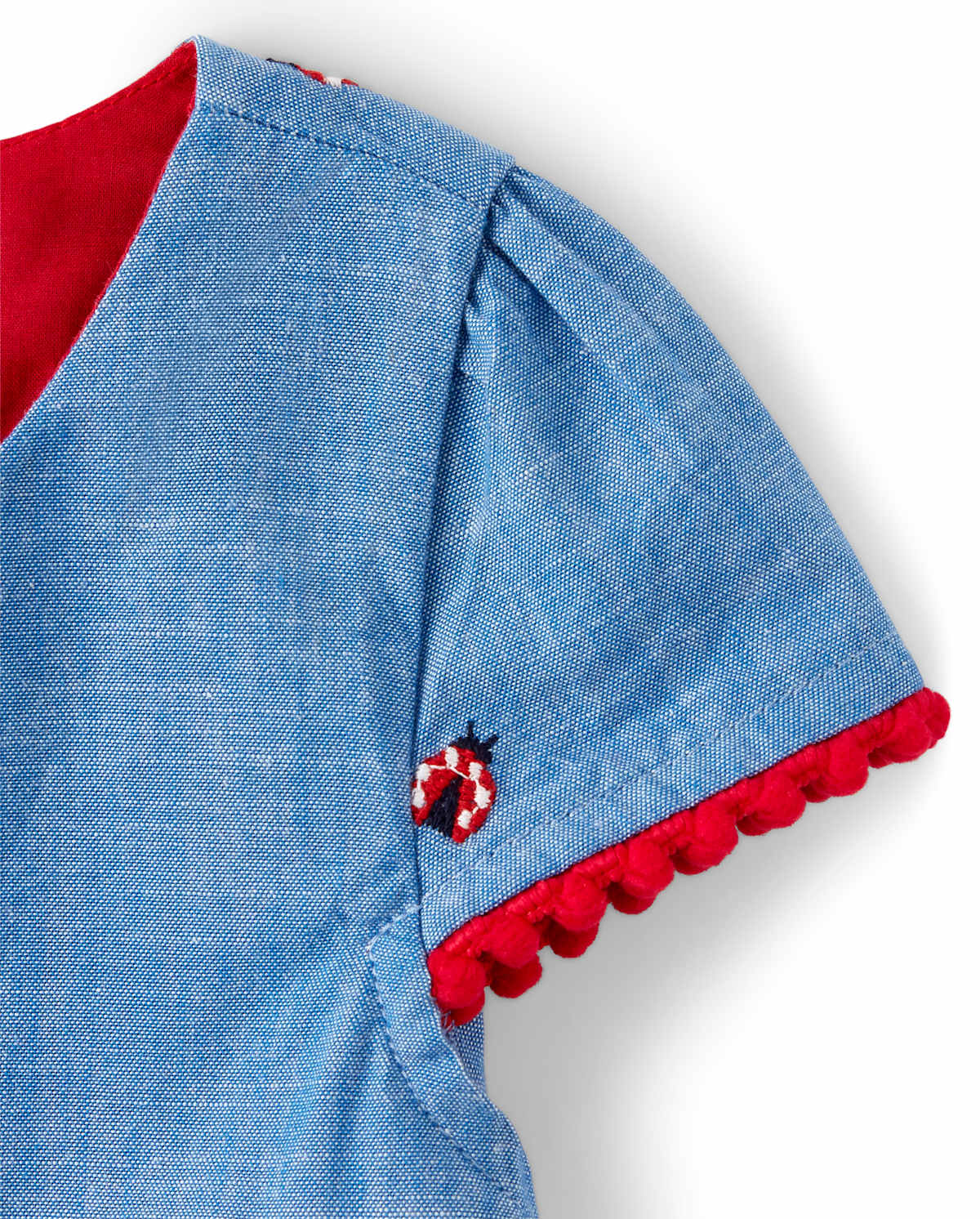 Детские платья Gymboree Girls Embroidered Chambray Dress - Little Ladybug — фото 2