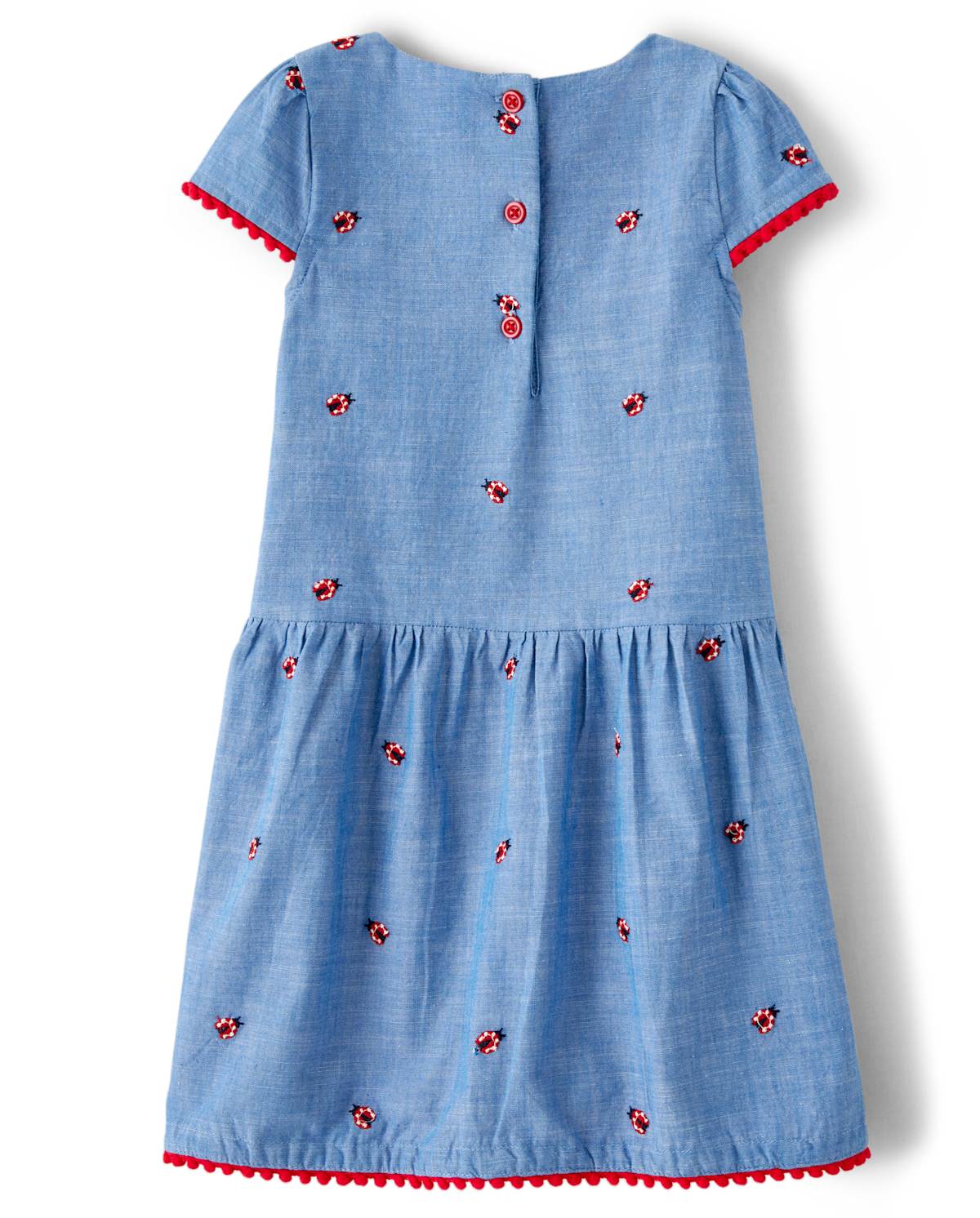 Детские платья Gymboree Girls Embroidered Chambray Dress - Little Ladybug — фото 3