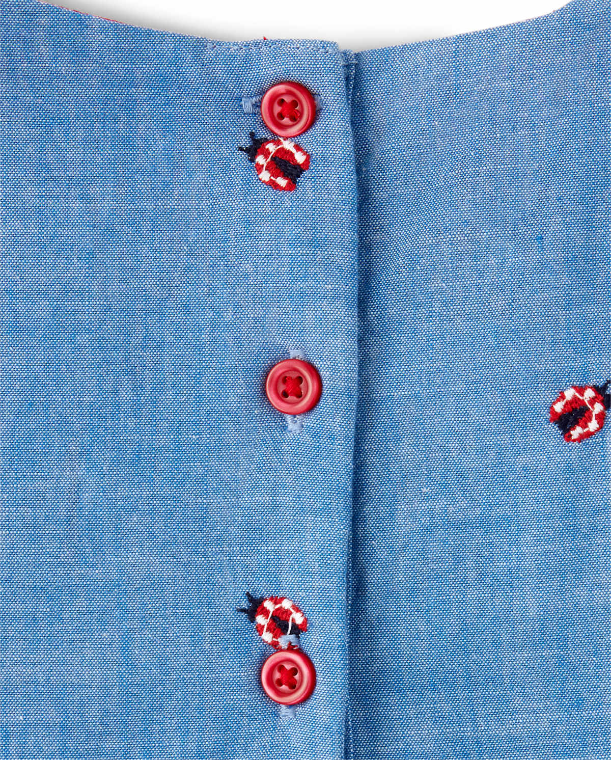 Детские платья Gymboree Girls Embroidered Chambray Dress - Little Ladybug — фото 4