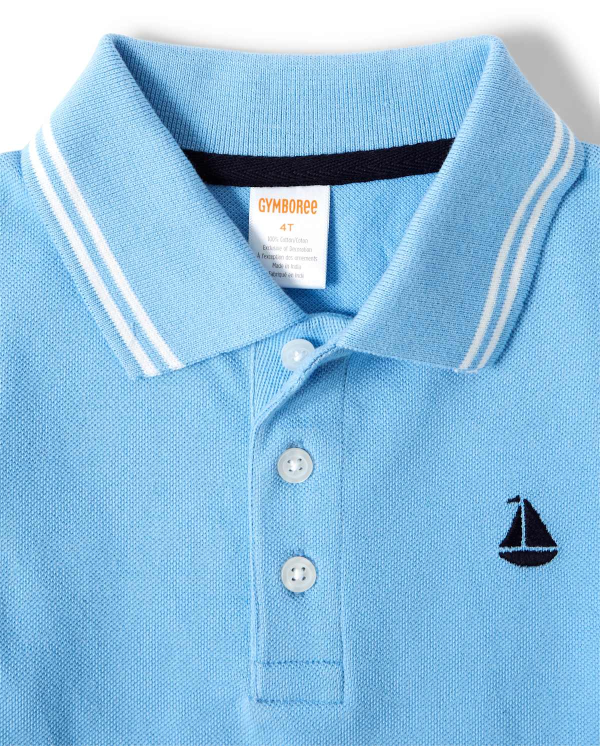Детские топы Gymboree Boys Embroidered Sail Boat Polo - Country Club — фото 2