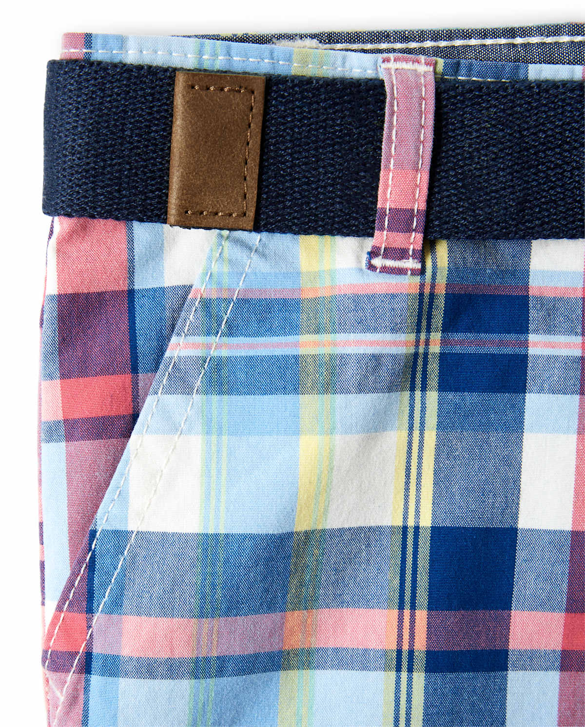 Детские шорты Gymboree Boys Plaid Belted Chino Shorts - Country Club