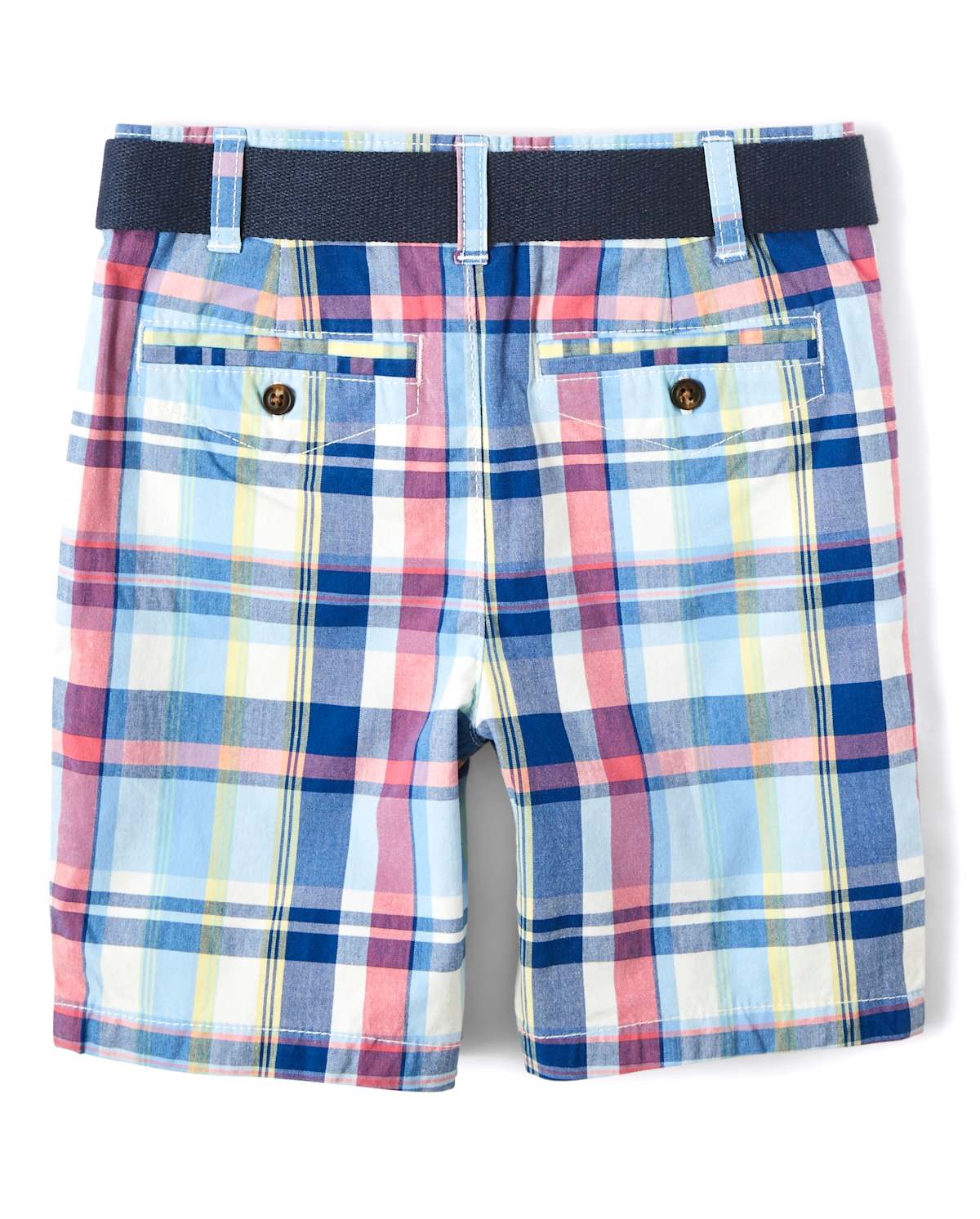 Детские шорты Gymboree Boys Plaid Belted Chino Shorts - Country Club — фото 2