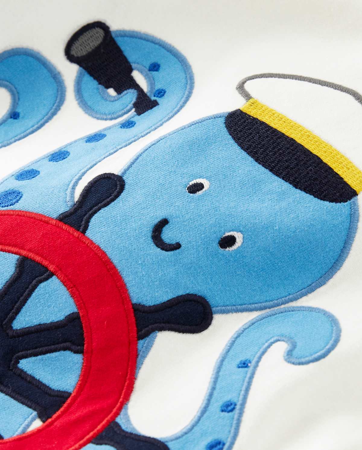 Детские топы Gymboree Boys Embroidered Sailor Octopus Top - All Aboard