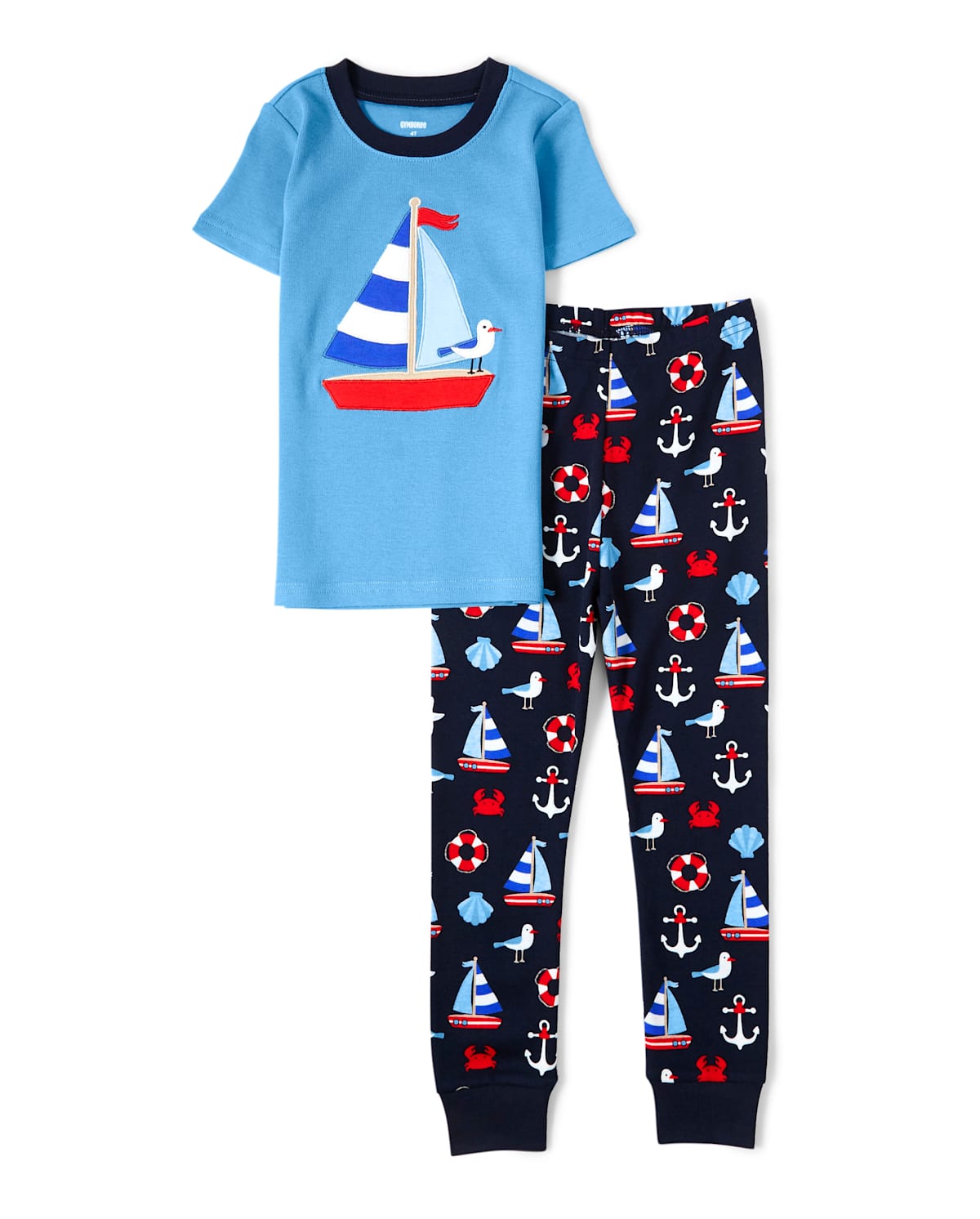 Детские пижамы Gymboree Boys All Aboard Cotton 2-Piece Pajamas - Gymmies