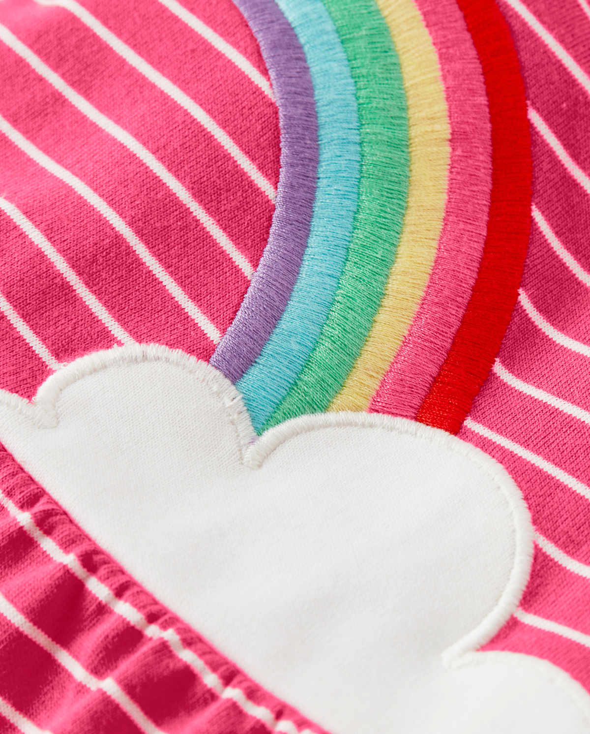 Gymboree Girls Embroidered Rainbow Peplum Top- Sunshine Time