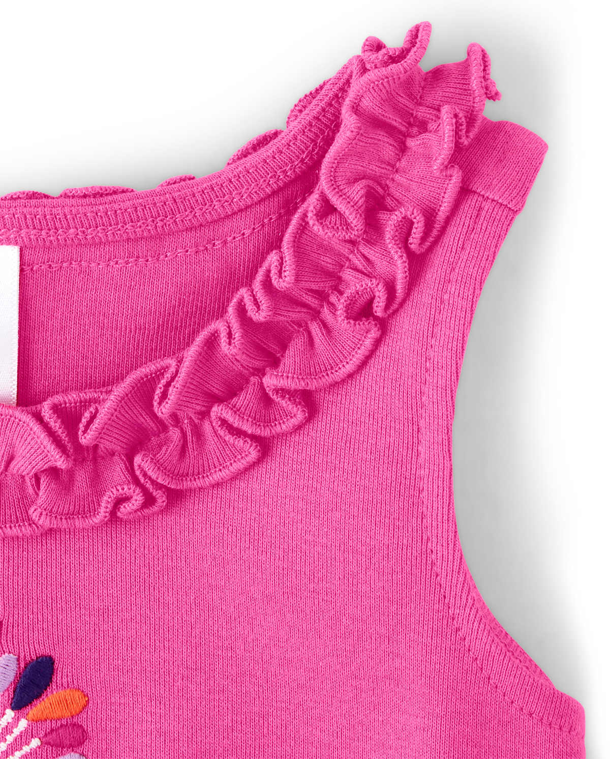 Детские топы Gymboree Girls Peacock Ruffle Tank Top - Summer Sunsets — фото 2