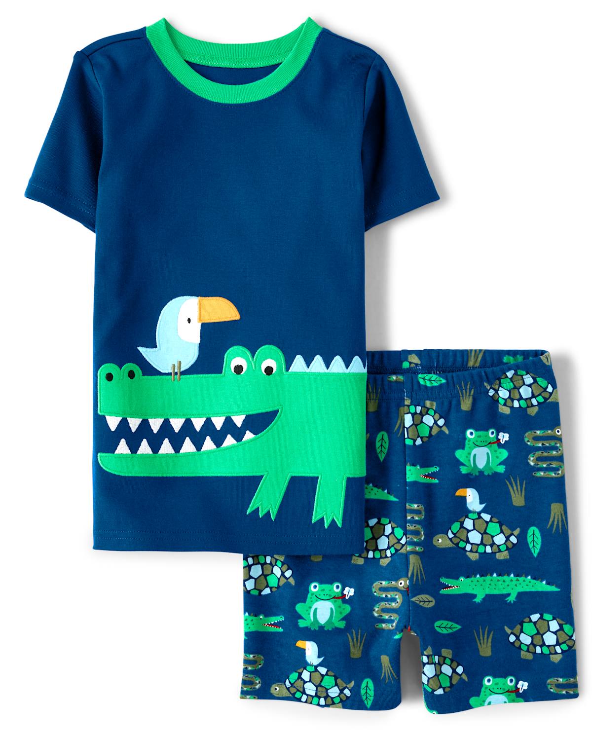Детские пижамы Gymboree Boys Alligator Cotton 2-Piece Pajamas - Gymmies