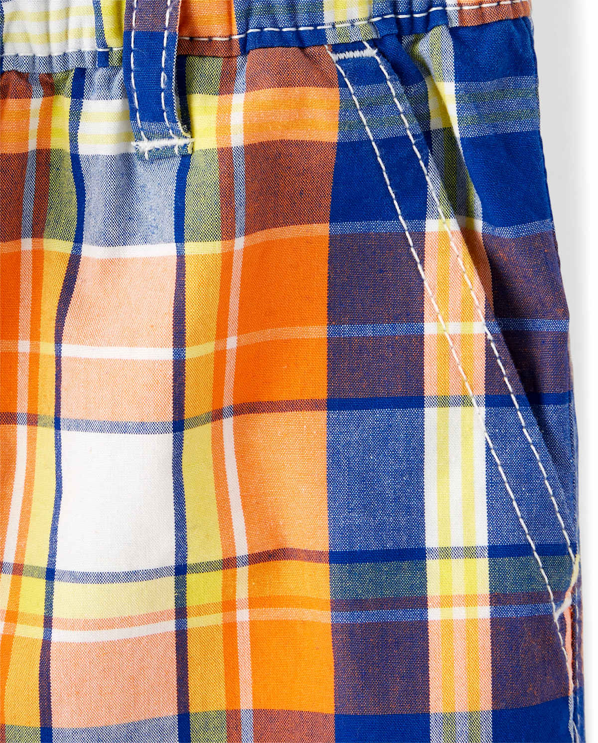 Детские шорты Gymboree Boys Plaid Pull On Shorts - Mr. Fix It — фото 2
