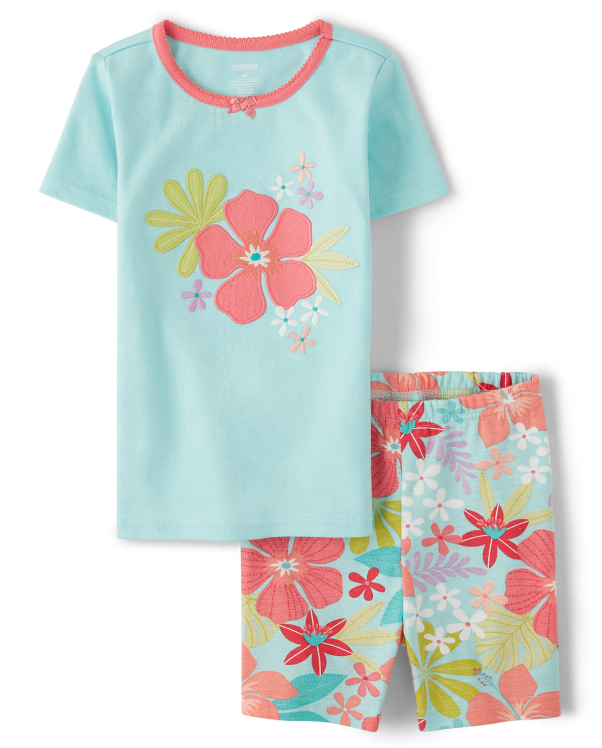 Детские пижамы Gymboree Girls Tropical Floral Cotton 2-Piece Pajamas - Gymmies