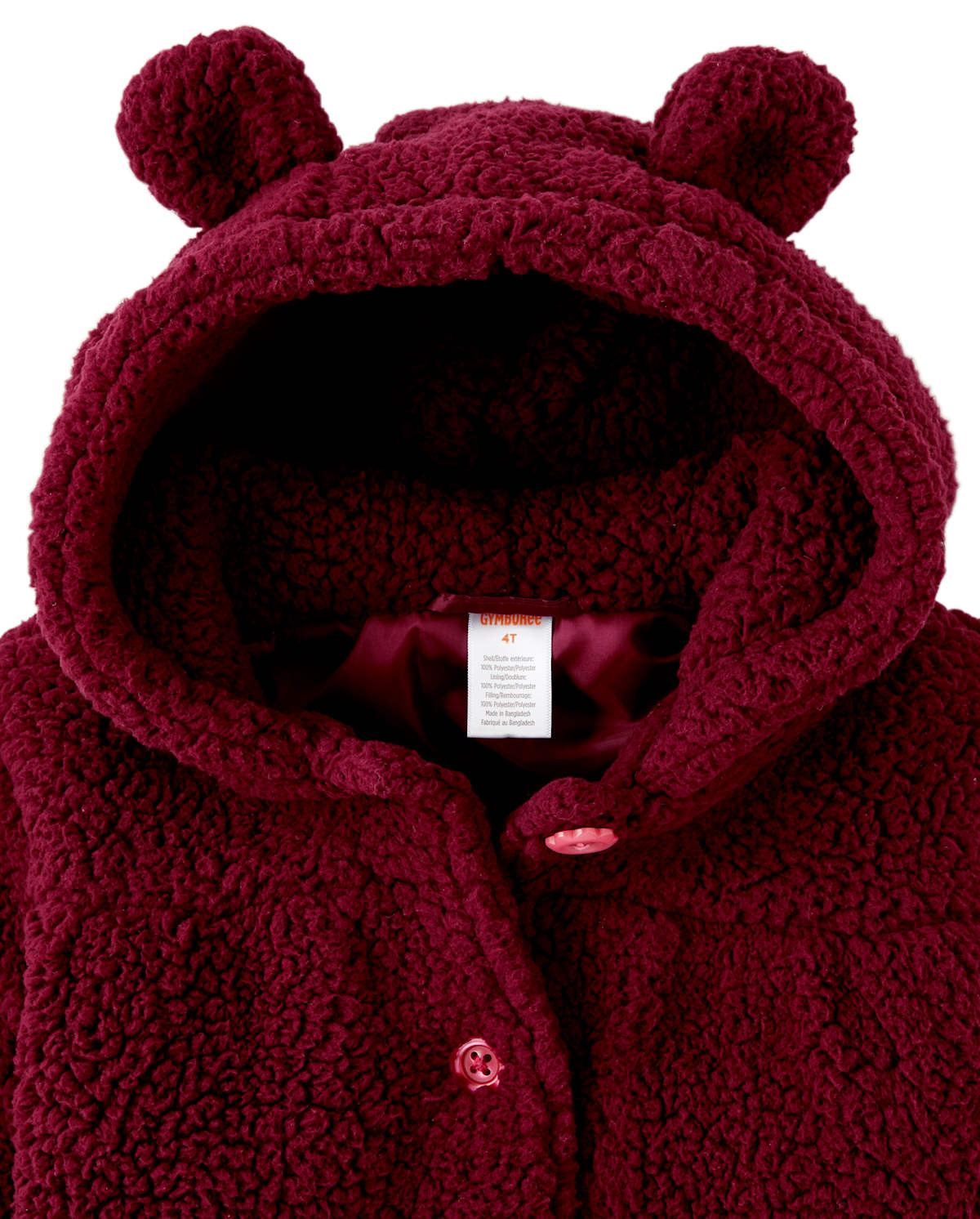Детские куртки Gymboree Girls Sherpa Teddy Coat - Tree House — фото 2