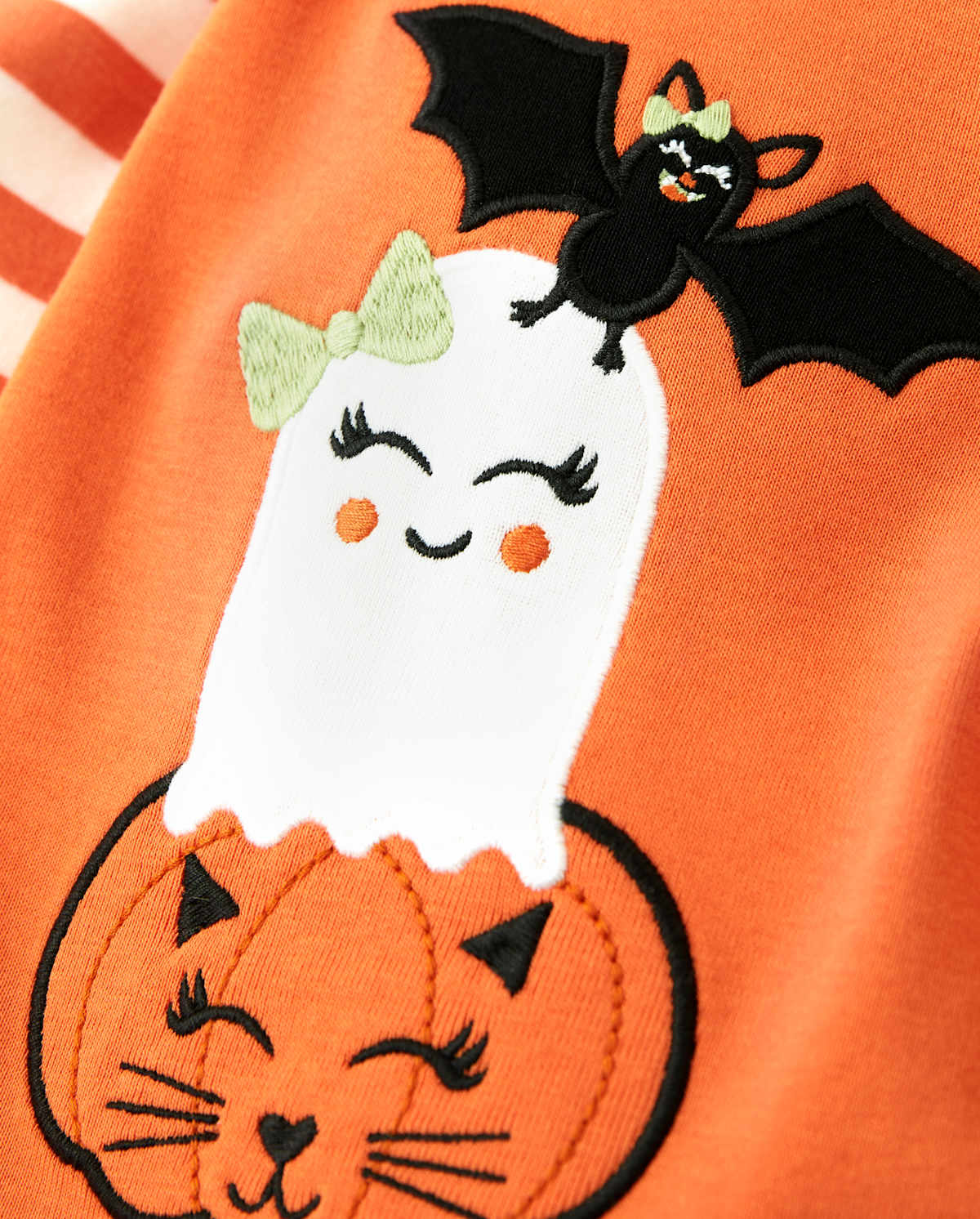 Детские топы Gymboree Girls Embroidered Halloween Layered Top - Lil Pumpkin