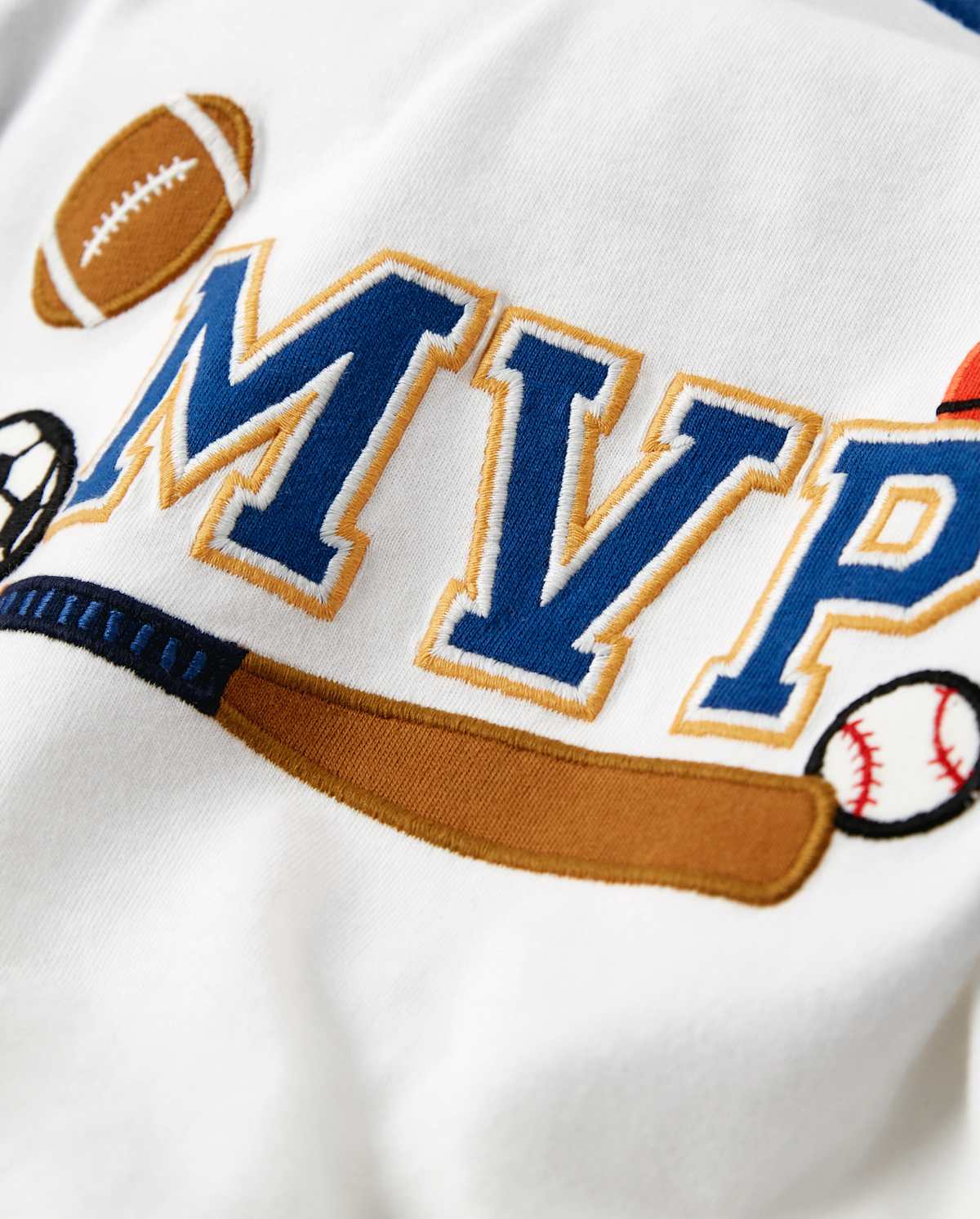 Детские топы Gymboree Boys Embroidered MVP Top - Future MVP