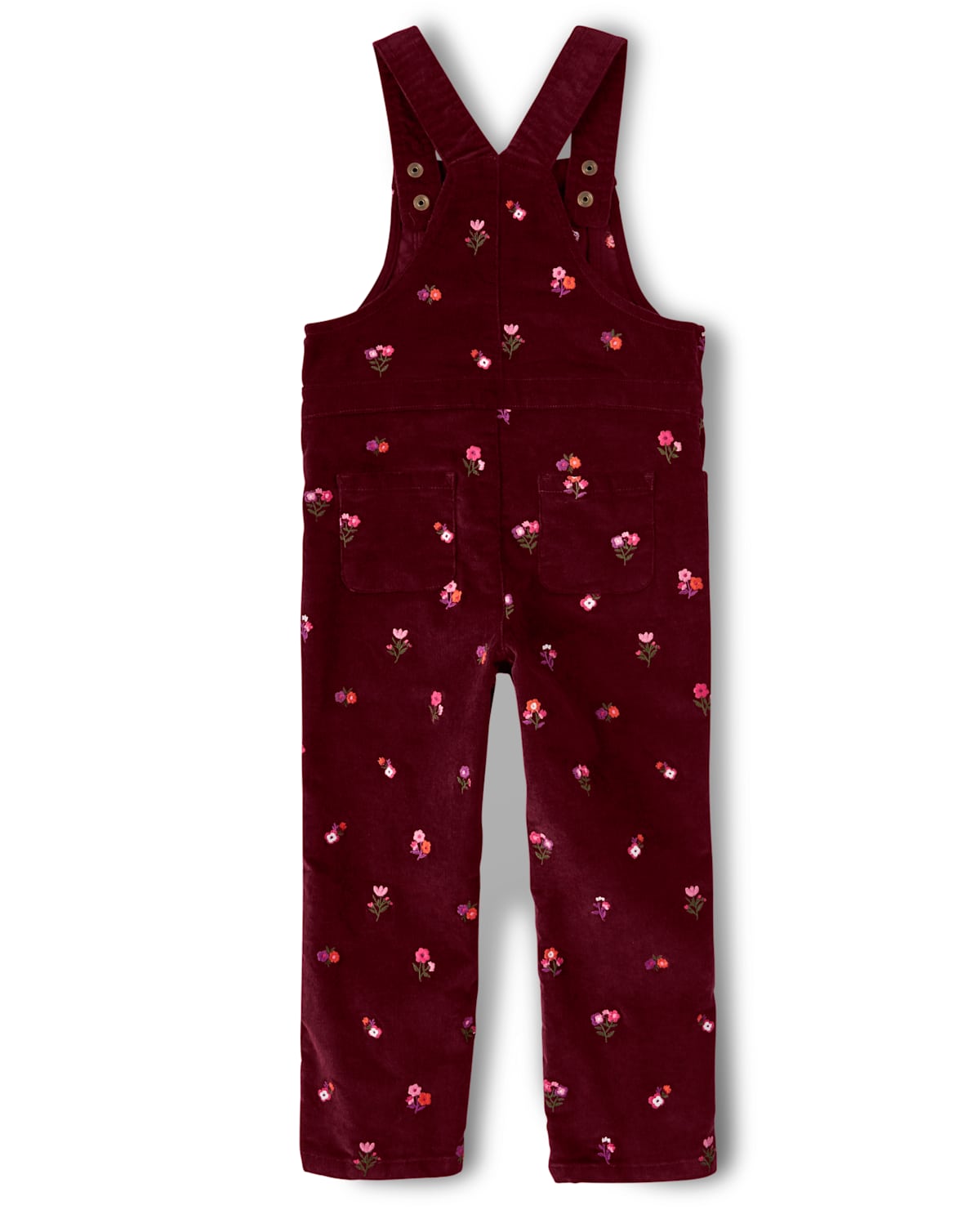 Gymboree Girls Embroidered Floral Corduroy Overalls - Tree House — фото 2