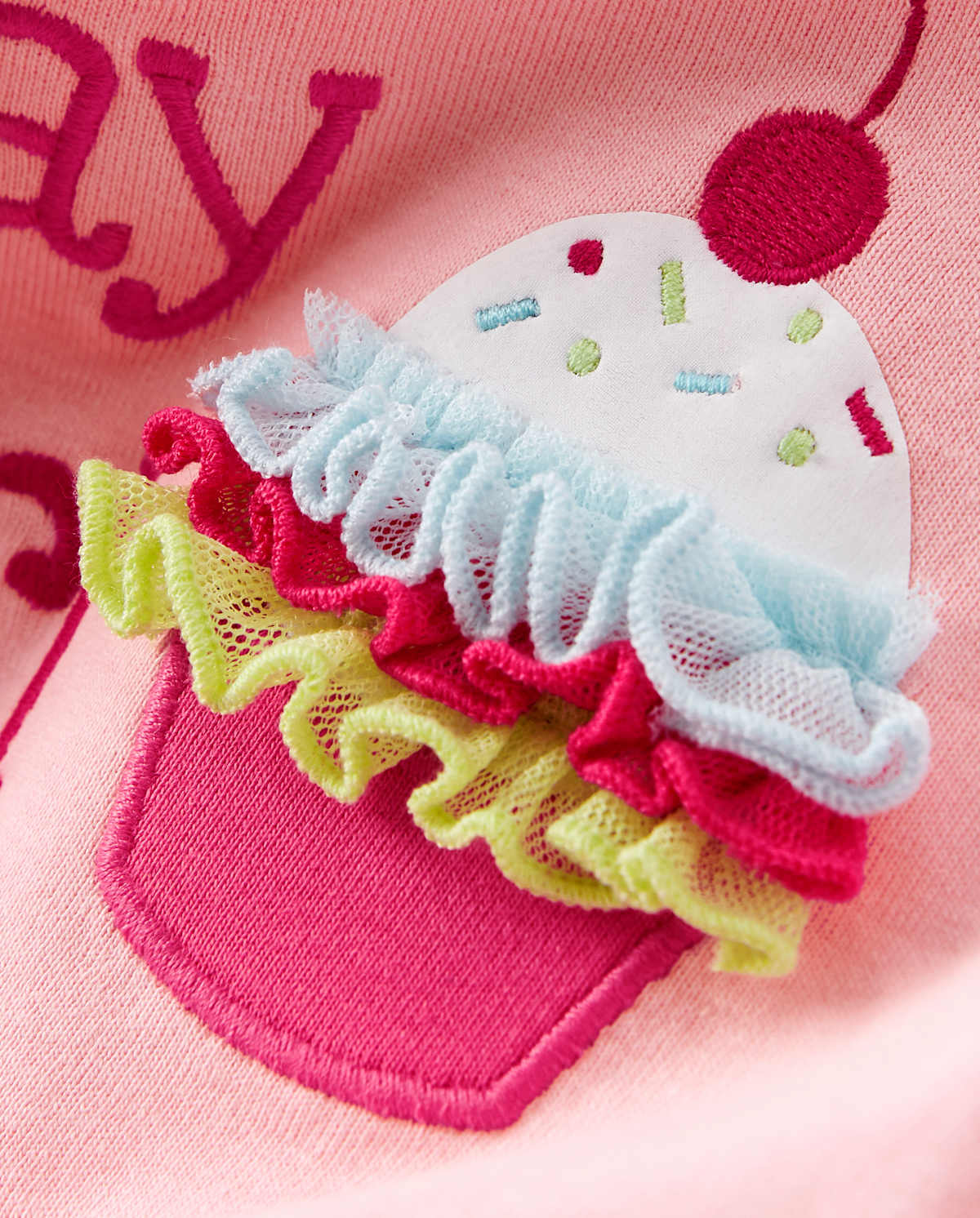 Детские топы Gymboree Girls Embroidered Cupcake Top - Birthday Boutique