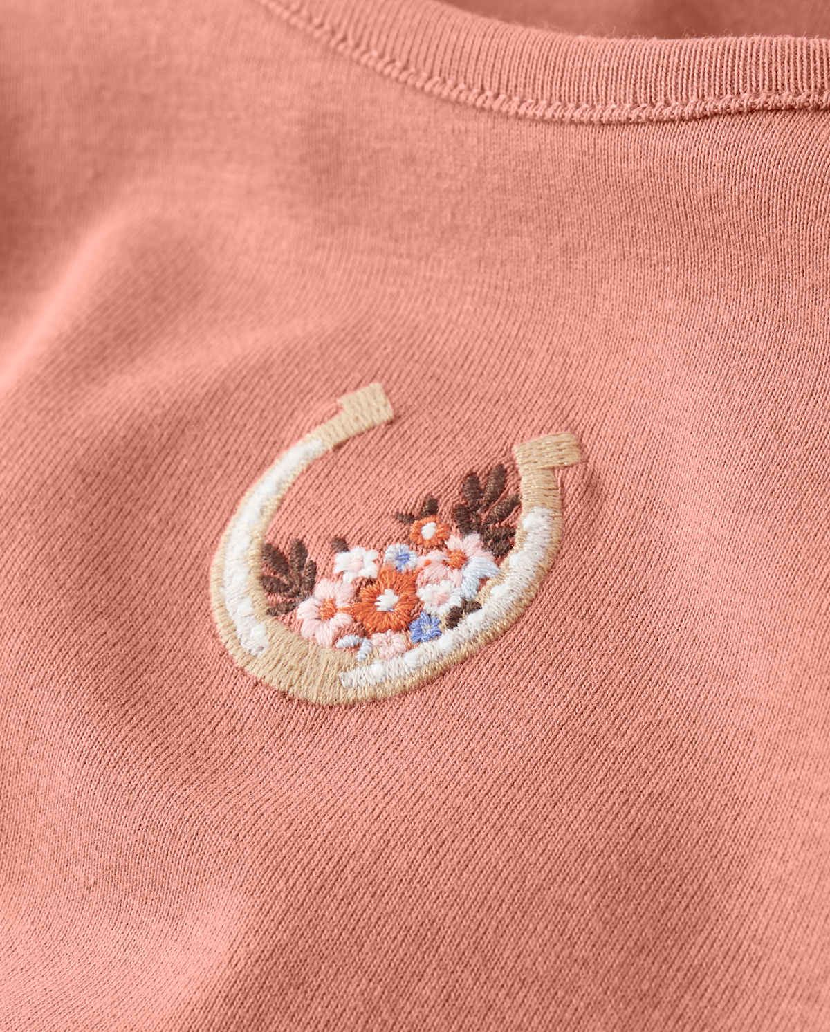 Детские топы Gymboree Girls Embroidered Horseshoe Top - Western Skies