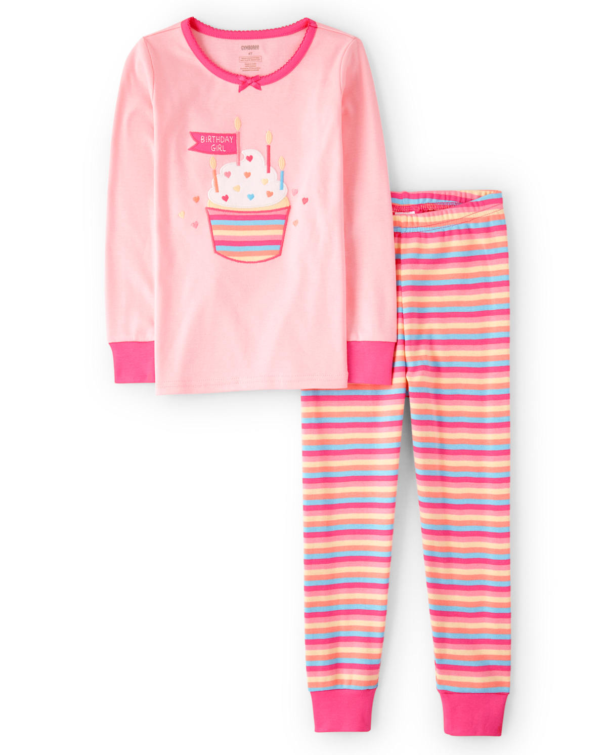 Детские пижамы Gymboree Girls Birthday Cupcake Cotton 2-Piece Pajamas - Gymmies