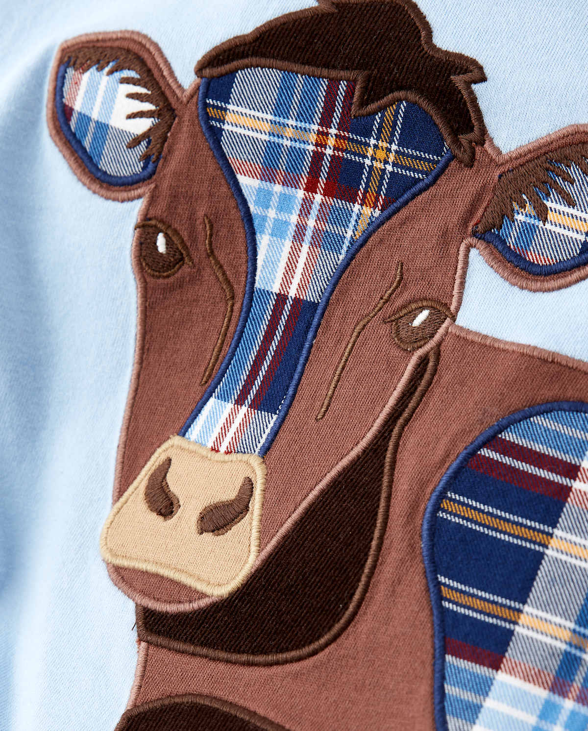 Детские топы Gymboree Boys Embroidered Cow Layered Top - Western Skies