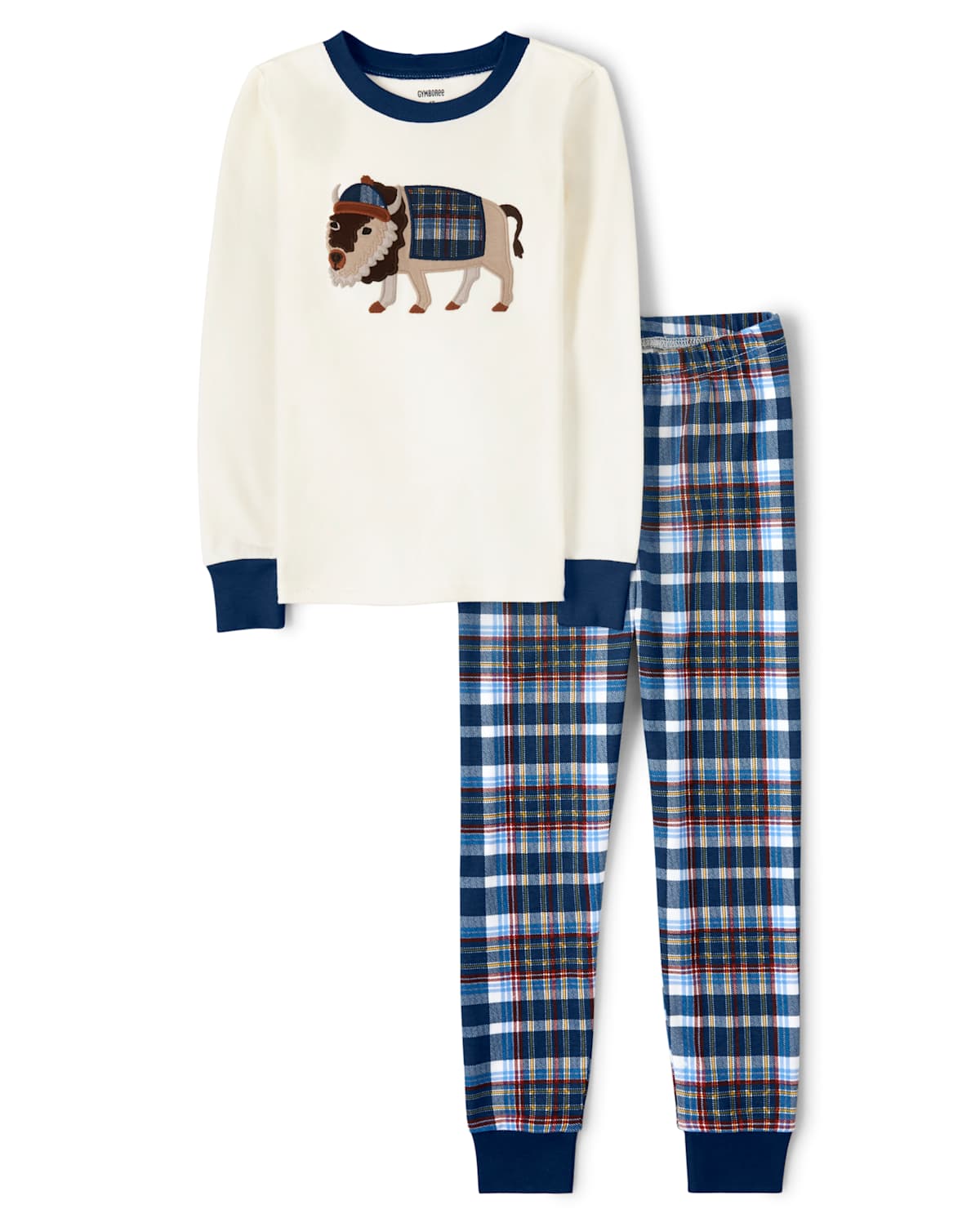 Детские пижамы Gymboree Boys Plaid Bison Cotton 2-Piece Pajamas - Gymmies