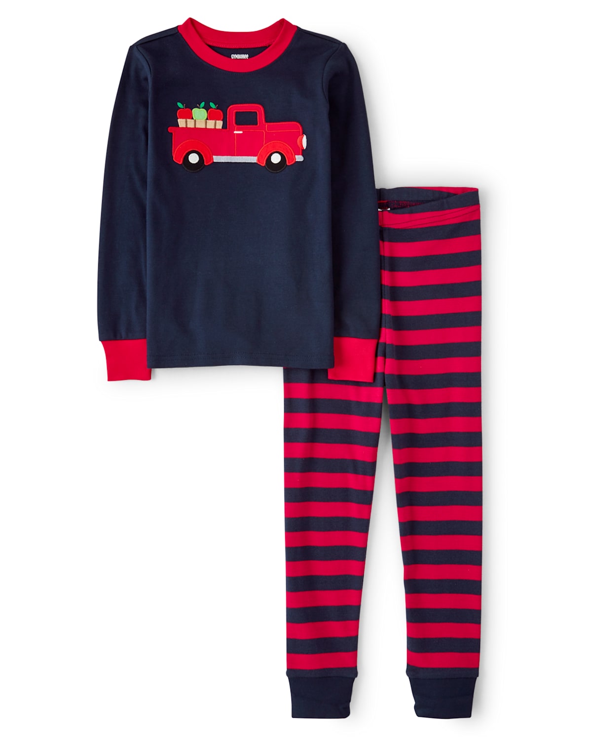 Детские пижамы Gymboree Baby And Toddler Boys Apple Truck Snug Fit Cotton Pajamas
