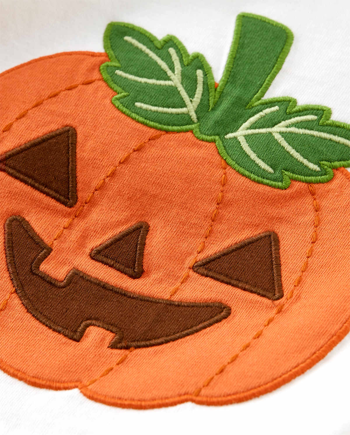 Детские топы Gymboree Boys Embroidered Jack-O-Lantern Layered Top - Lil Pumpkin
